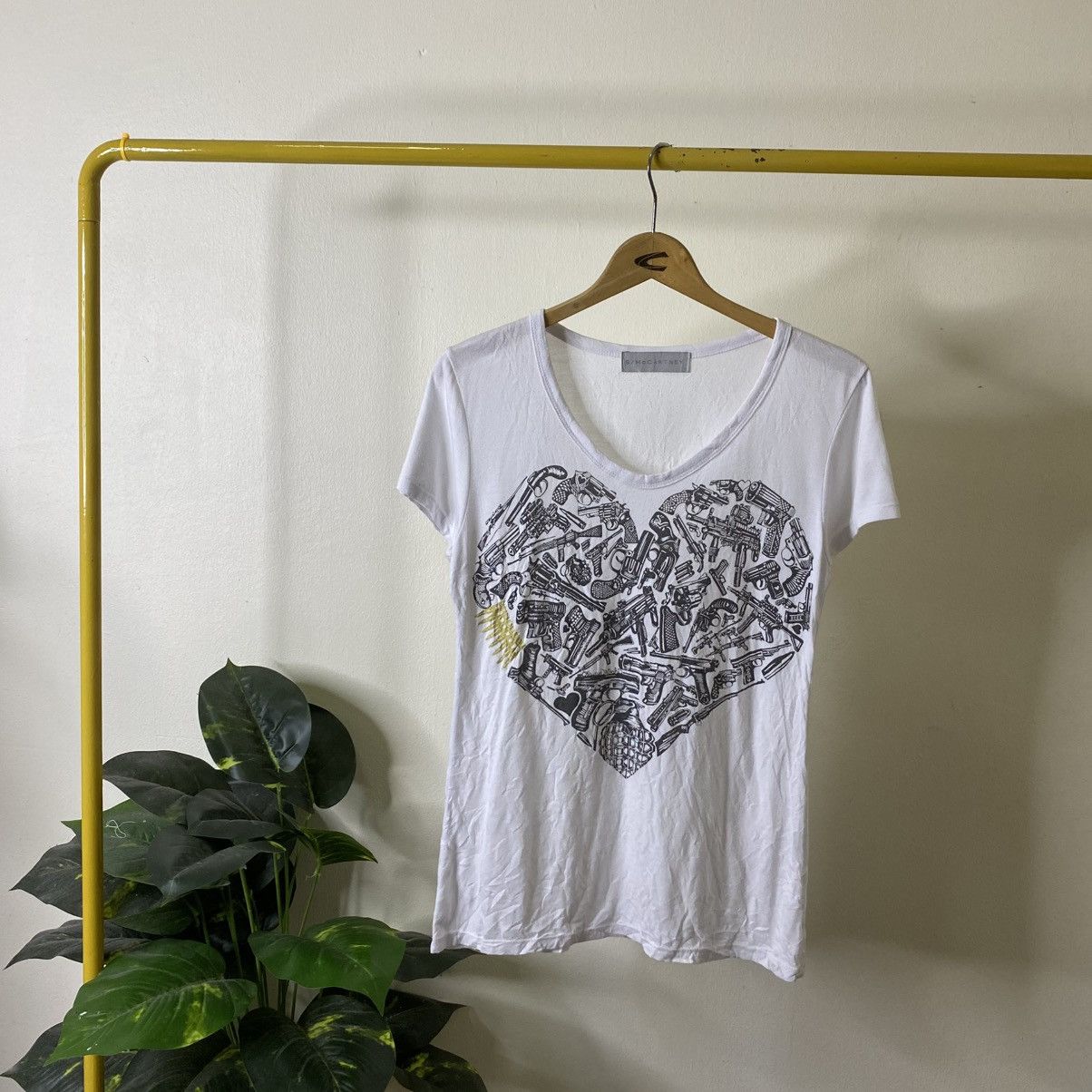 Stella McCartney White Women Graphic T Shirt Size S / US 4 / IT 40 - 1 Thumbnail