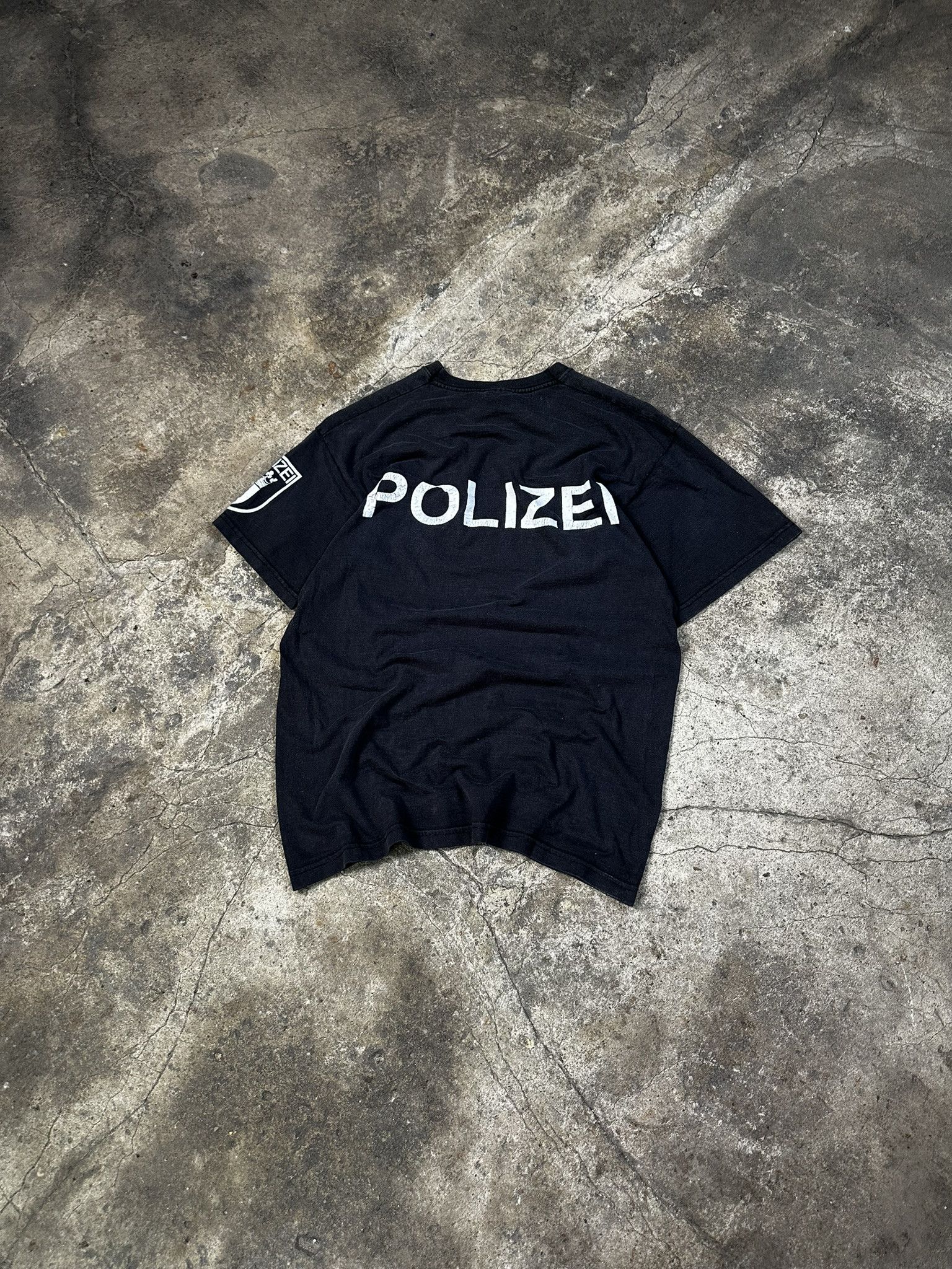 00s Vintage Polizei German Police T-shirt Like Demna