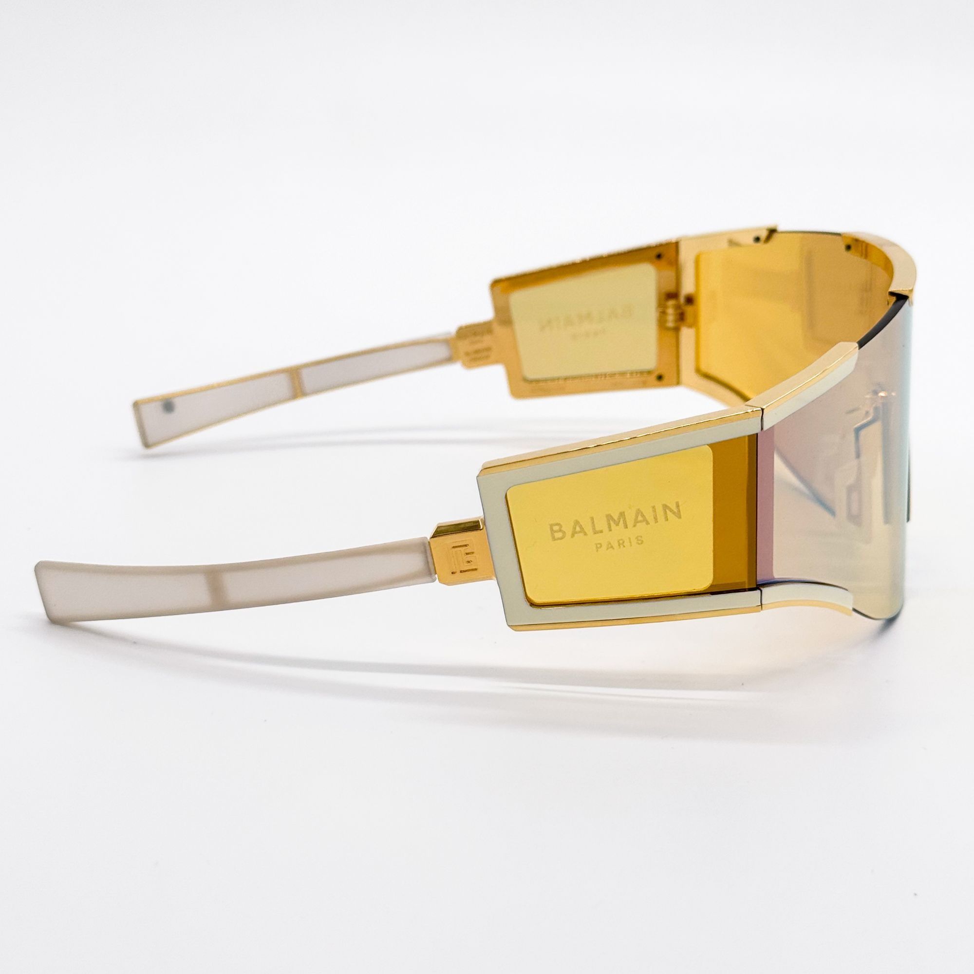 Balmain NEW BALMAIN SUNGLASSES BPS-138B GOLD UNISEX EYEWEAR BALMAIN Size ONE SIZE - 8 Thumbnail