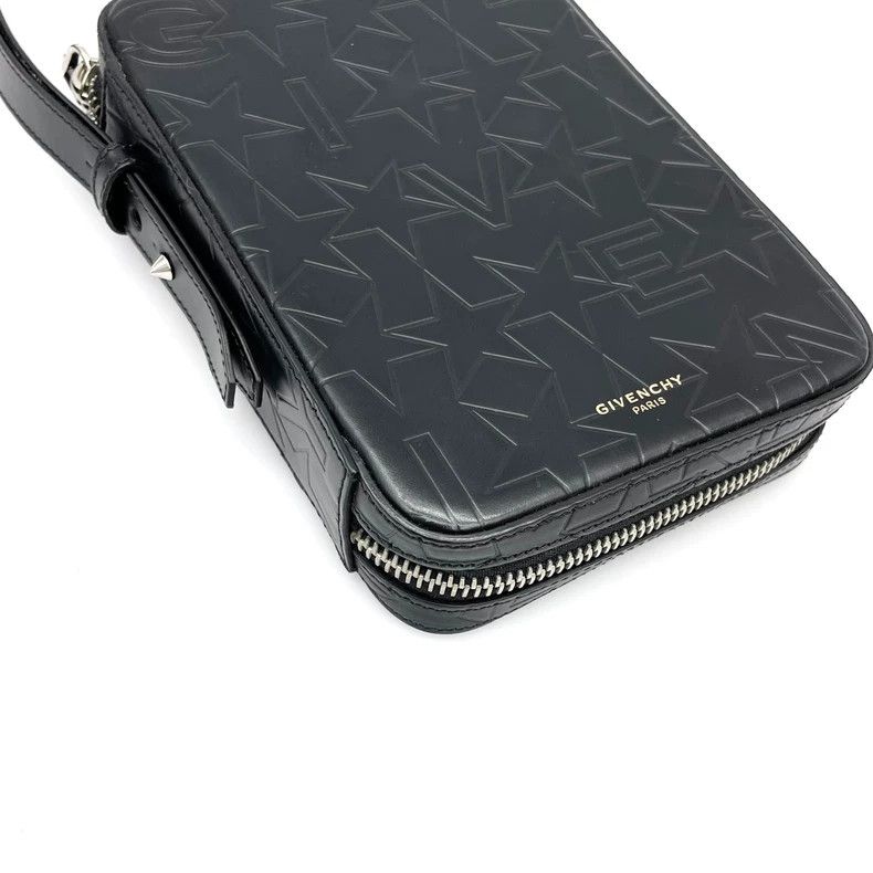 Givenchy Givenchy Classic black, embossed star leather handbag Size ONE SIZE - 6 Thumbnail