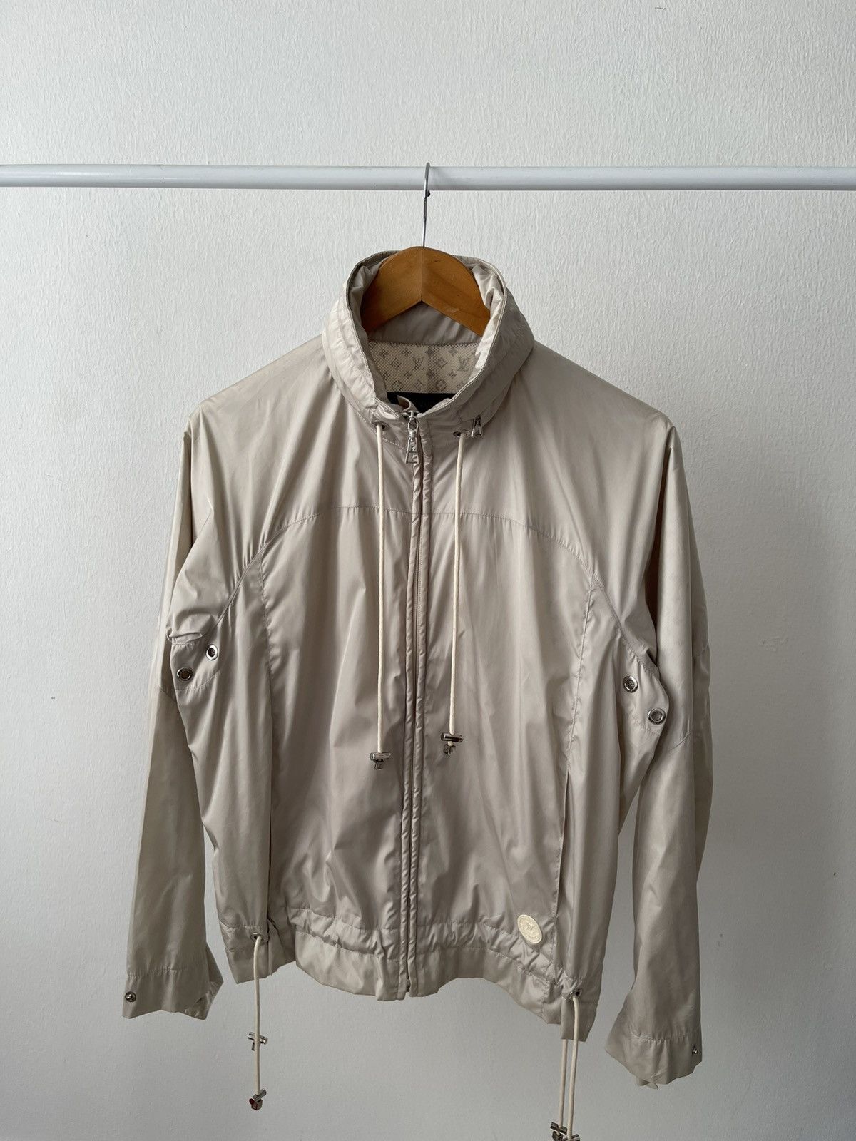 Louis Vuitton Louis Vuitton Monogram Linen Windbreaker Zip Hoodie Size US M / EU 48-50 / 2 - 7 Thumbnail