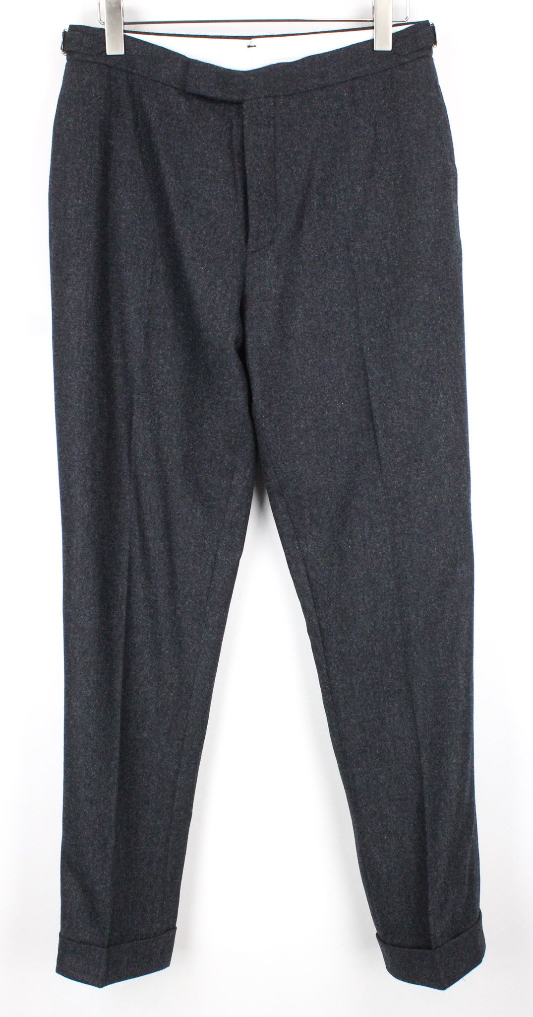 Suitsupply LA SPALLA UK38R Grey Circular Wool Flannel Suit 73386 Size 38R - 12 Thumbnail