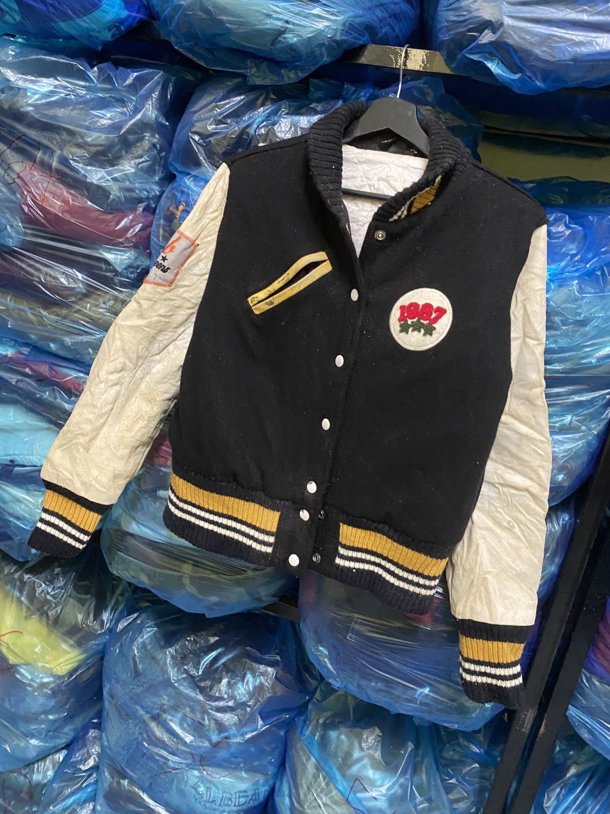 Other VINTAGE PNB QUEEN VARSITY LEATHER JACKET Size S / US 4 / IT 40 - 2 Thumbnail