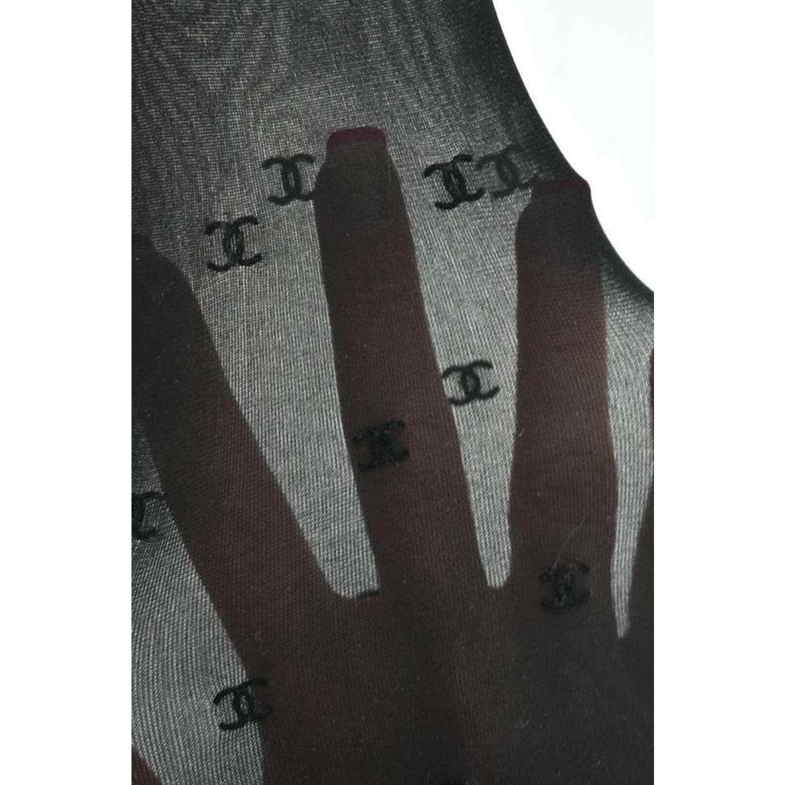 Chanel Chanel REV Runway Hoisery Stockings Pull On Tights Small S Size ONE SIZE - 6 Thumbnail