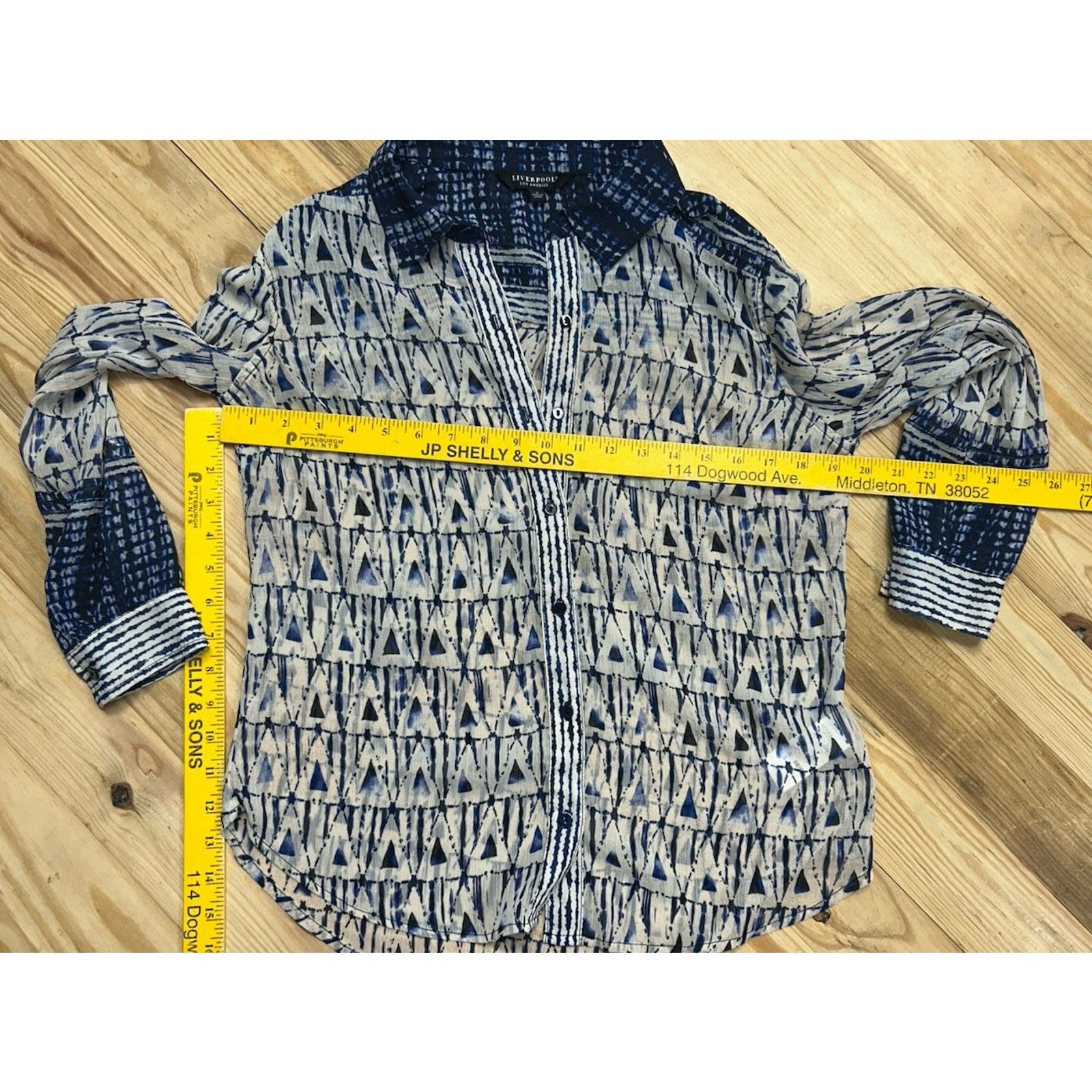 Other Liverpool Los Angeles Collared Blouse Grecian Tile Size S Size S / US 4 / IT 40 - 13 Thumbnail