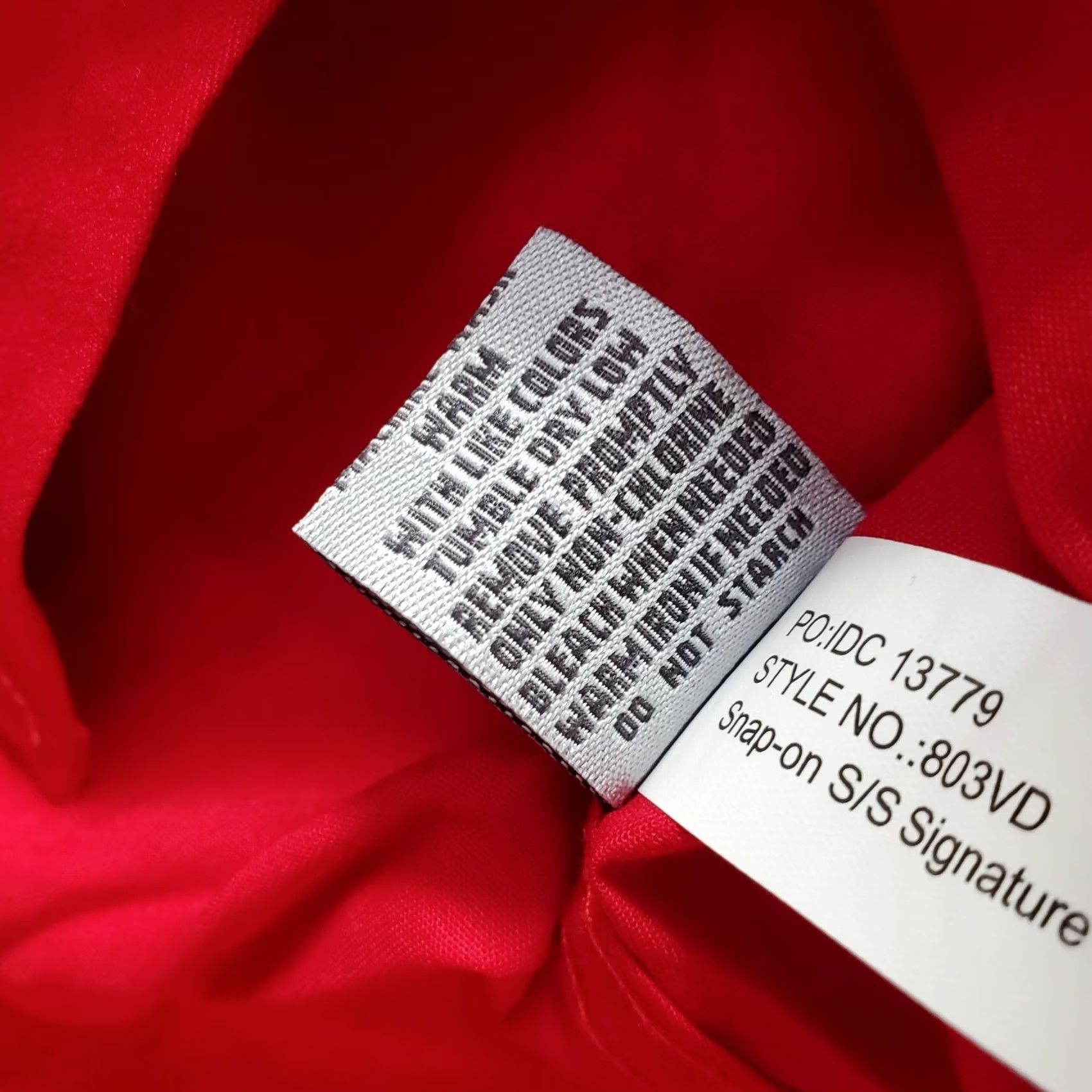 Vintage Destination Snap-On Shirt Mens XL Red Short Sleeve Chest Pocket Button Down Size US XL / EU 56 / 4 - 7 Thumbnail