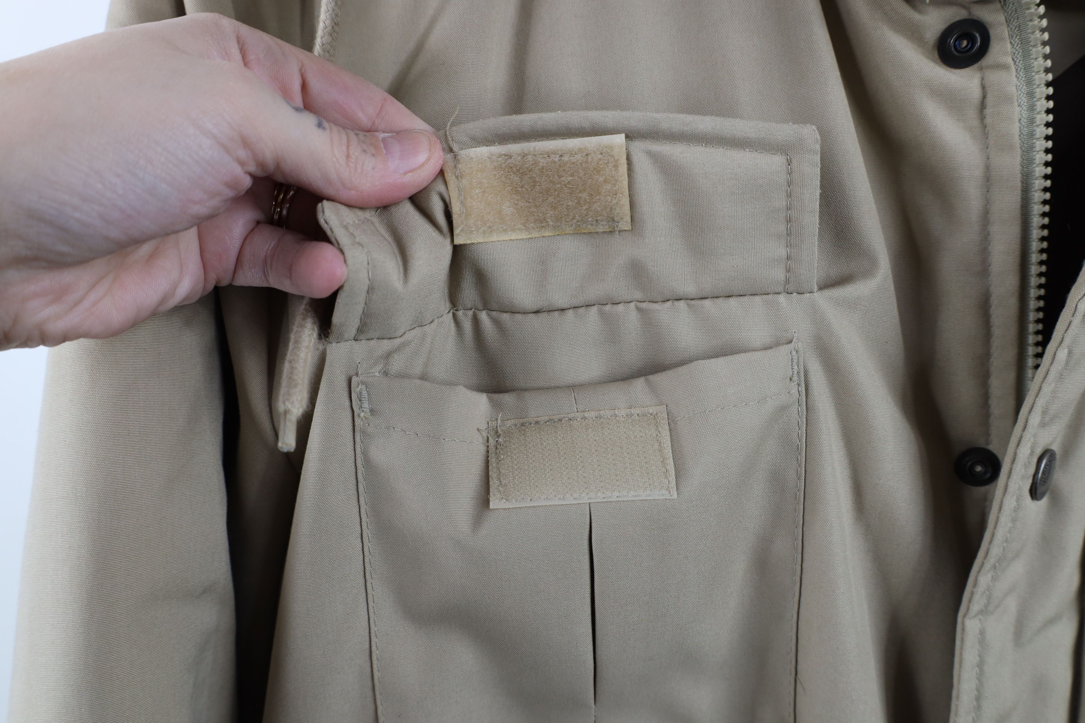 Vintage Vintage 70s 80s Streetwear Hooded Puffer Parka Jacket Beige Size US M / EU 48-50 / 2 - 6 Thumbnail