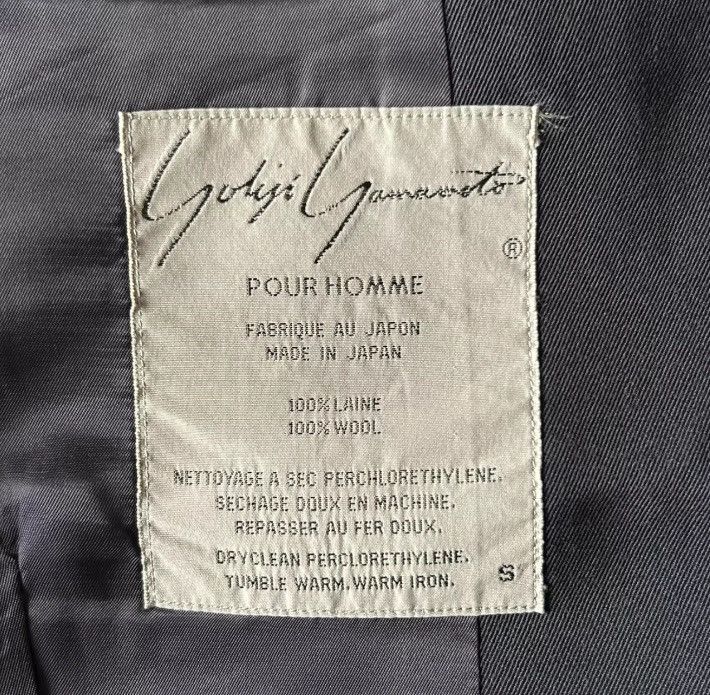 Yohji Yamamoto Yohji Yamamoto 80s Ticket Bag Wool Suit 2412-Nextarrow Size US S / EU 44-46 / 1 - 4 Thumbnail