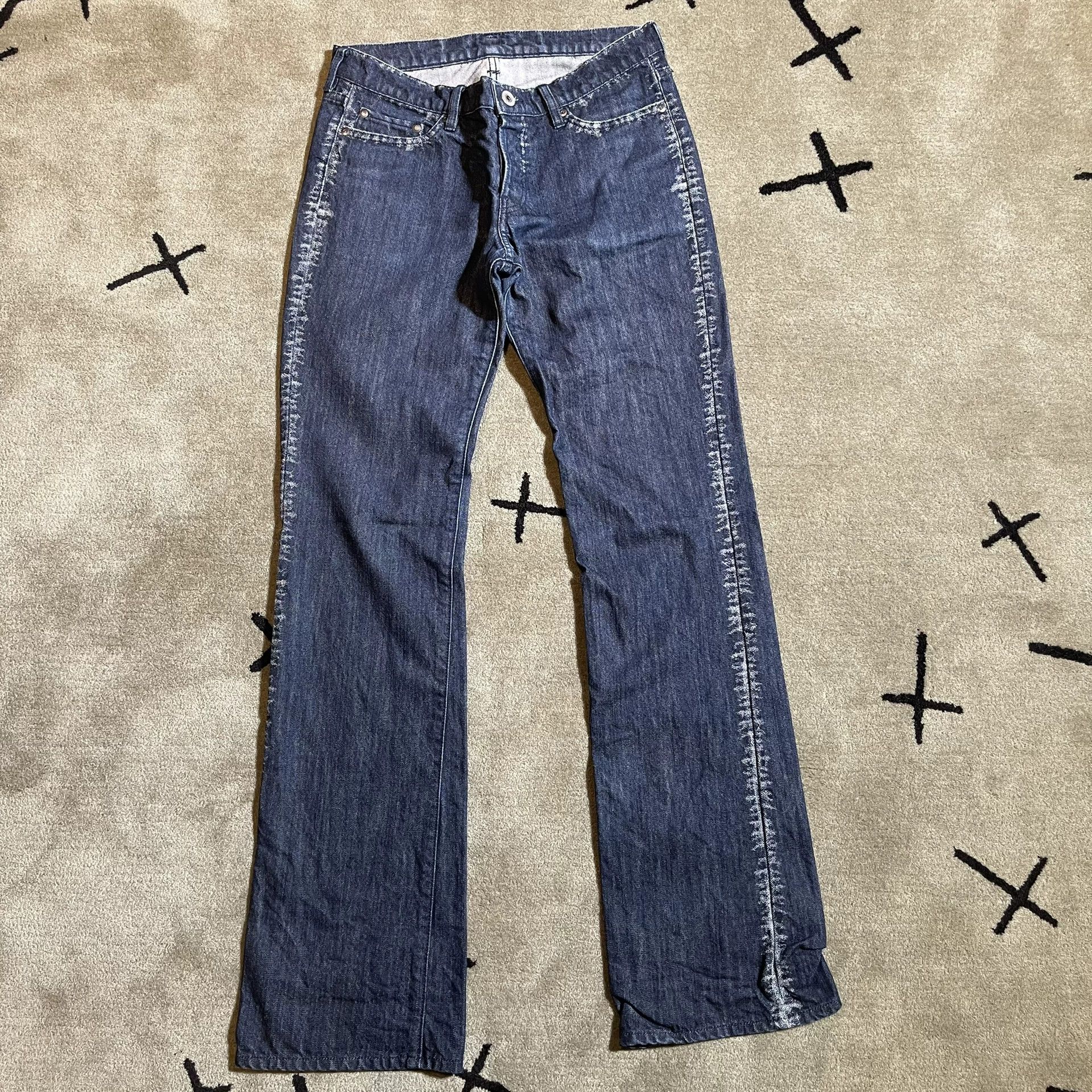 Issey Miyake issey miyake A-POC Cotton Denim Pants Size US 30 / EU 46 - 1 Thumbnail