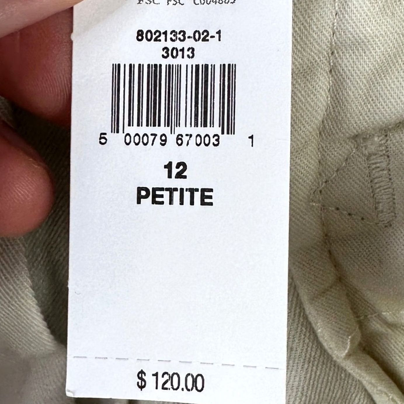 Banana Republic VINTAGE? No. Banana Republic Womens Baggy Cargo Pants 12 Petite Cream Belted Linen Blend NEW Size 34" / US 12 / IT 48 - 2 Thumbnail