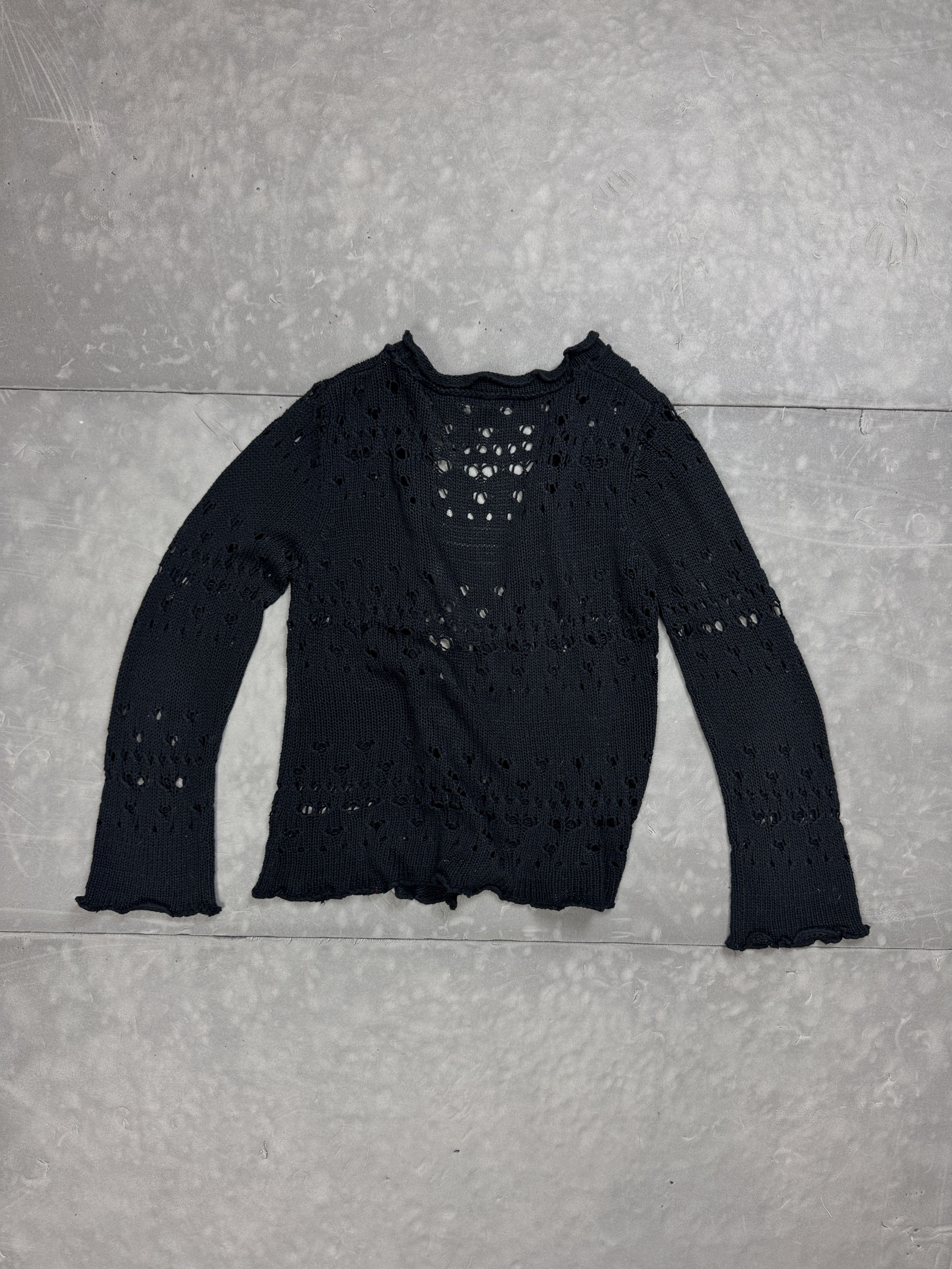 Dunnes Dunnes Stores navy black sweater cardigan retro 90s Size S / US 4 / IT 40 - 2 Thumbnail
