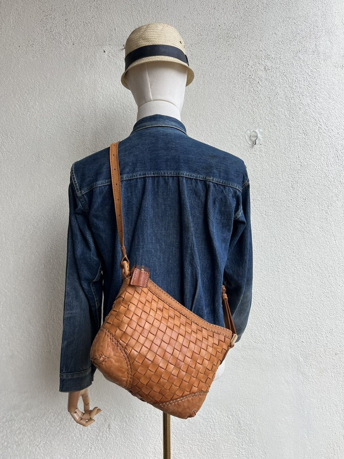 Leather Robita Japan Patina Woven Leather Bag Size ONE SIZE - 23 Thumbnail