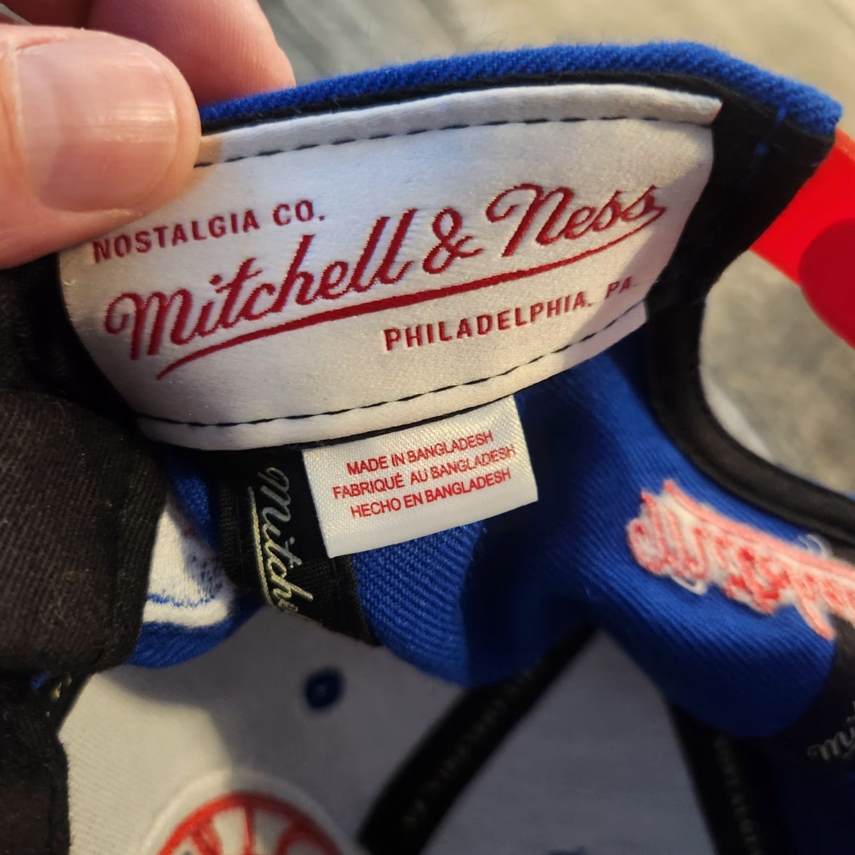 Mitchell & Ness Mitchell & Ness Clippers Hat Cap Snapback Classic Blue Red Clean Mens Snapback Blue Clippers Hat Cap Classic Red Blue Mens Size ONE SIZE - 6 Thumbnail