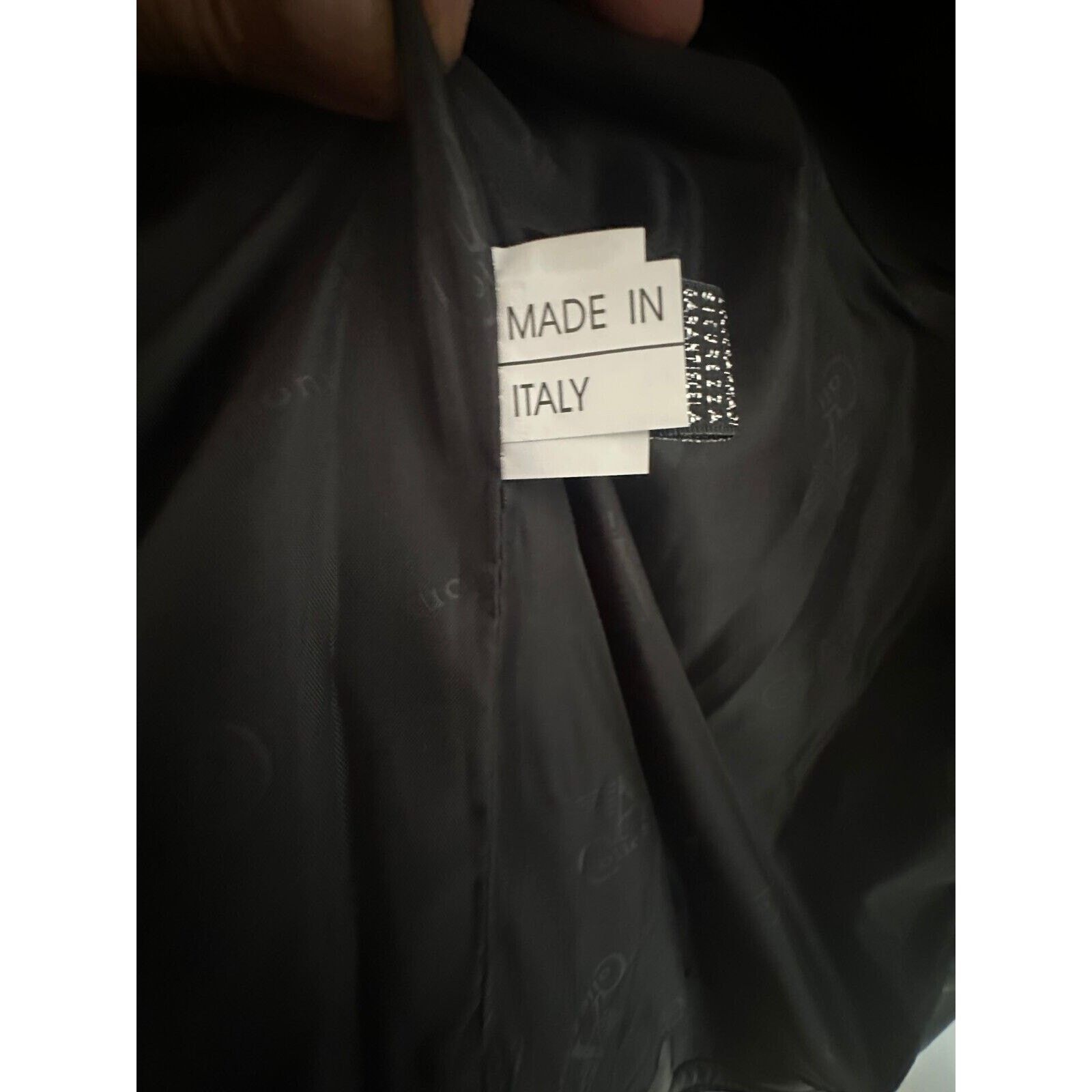 Armani Collezioni Collezioni Black Faux Leather Mid-Length Jacket NWT Mens M/L Size US M / EU 48-50 / 2 - 17 Thumbnail