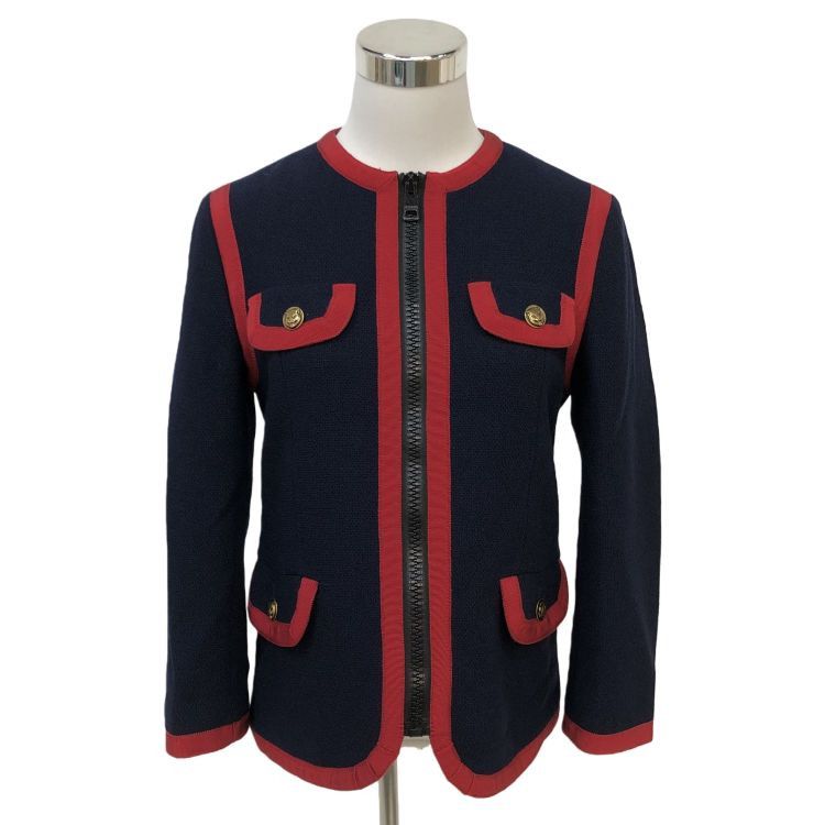 Gucci Gucci Colorblock Knit Jacket Size 40 Size S / US 4 / IT 40 - 1 Thumbnail