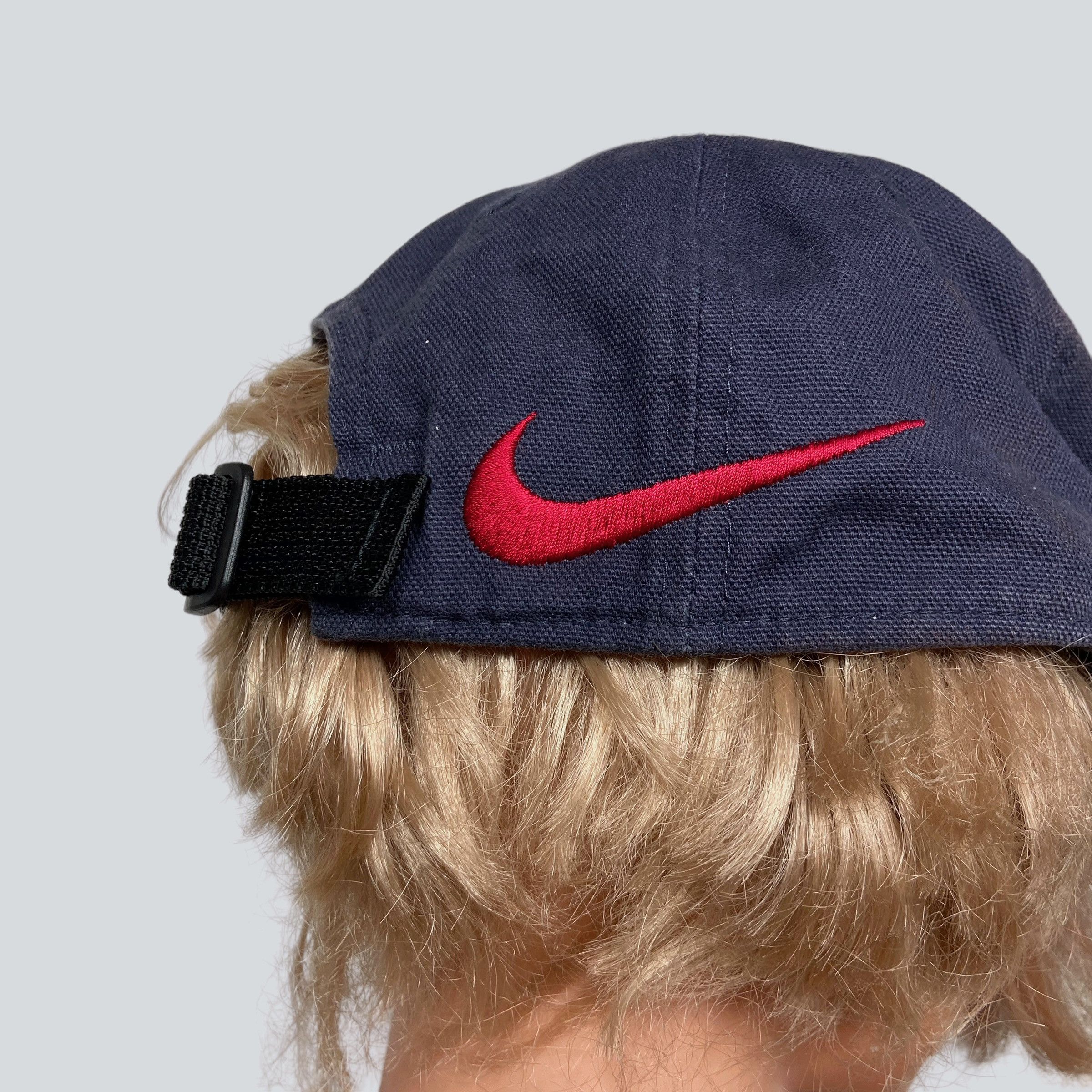 Nike 1990s NIKE DOUBLE SWOOSH RARE CAP - № 4131 Size ONE SIZE - 5 Thumbnail
