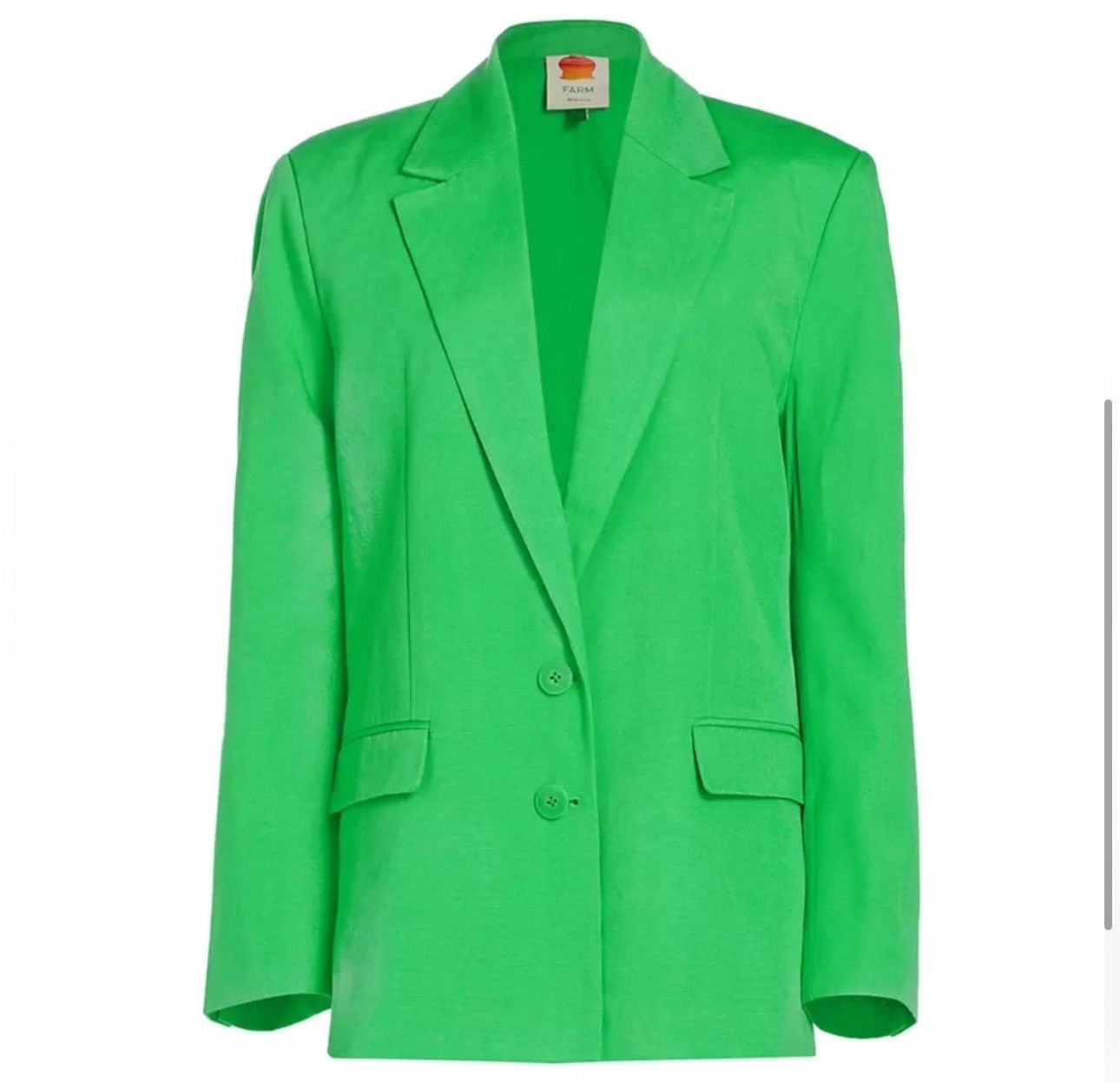 Farm Rio Farm Rio Bright Green Blazer size XS Size XS / US 0-2 / IT 36-38 - 2 Thumbnail