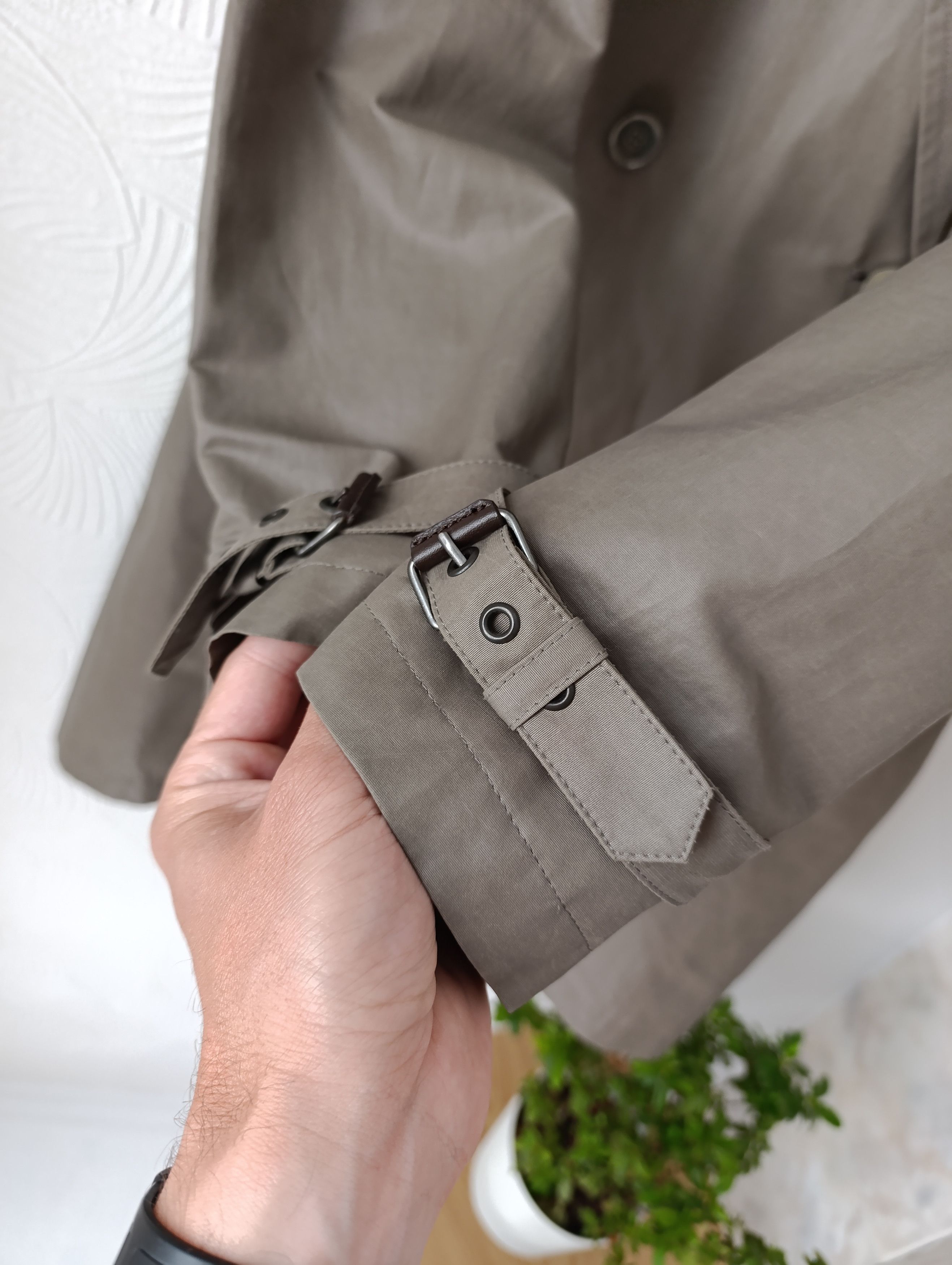 John Varvatos JOHN VARVATOS USA MEN'S TAUPE TRENCH COAT Size US M / EU 48-50 / 2 - 6 Thumbnail