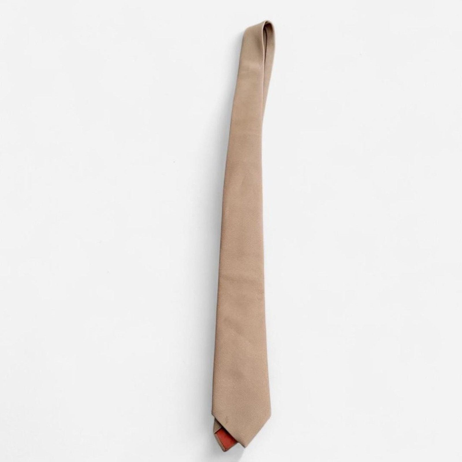 Other Gino pompeii Tan Tie Vintage 70s Old Money Quiet Luxury Size ONE SIZE - 1 Thumbnail