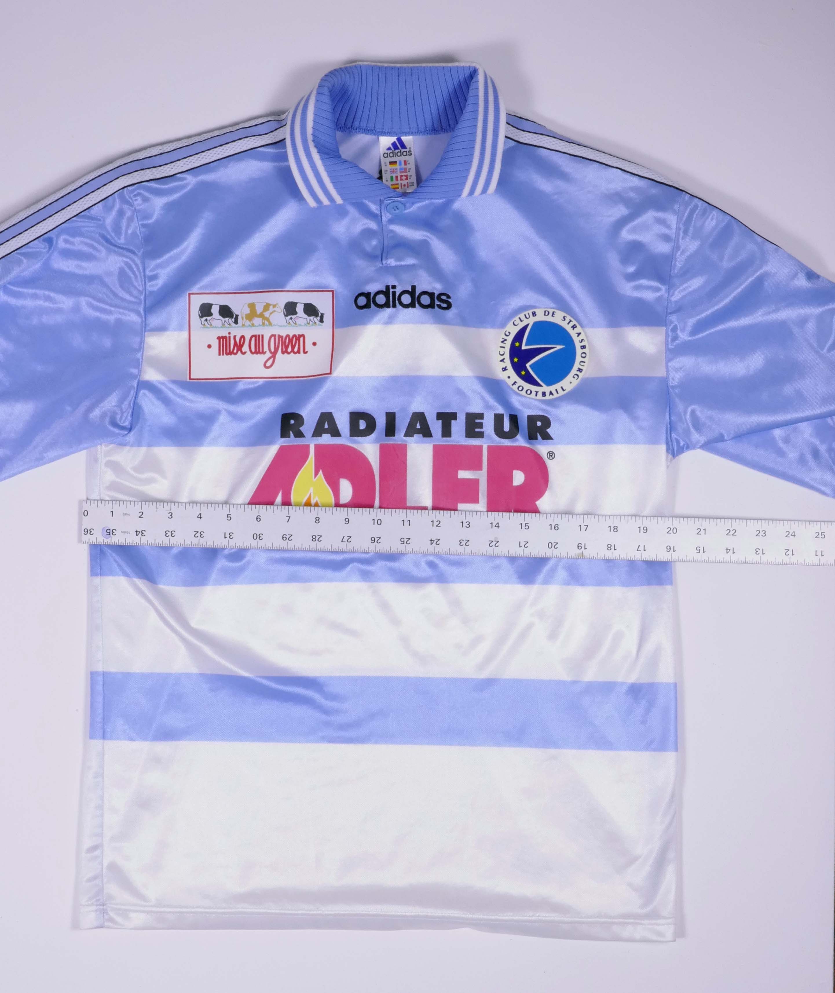 Adidas Strasbourg 97/98 Jersey Home Soccer Football Authentic Size US M / EU 48-50 / 2 - 2 Thumbnail