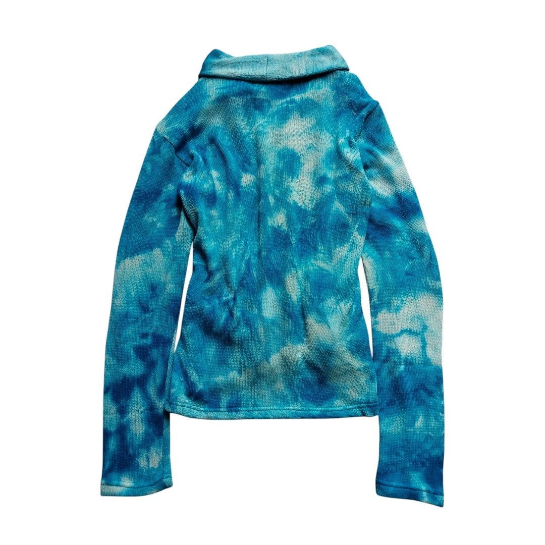 BERNINGS SHO Berning-sho aquatic tie dye shawl collar cardigan Size US L / EU 52-54 / 3 - 3 Thumbnail