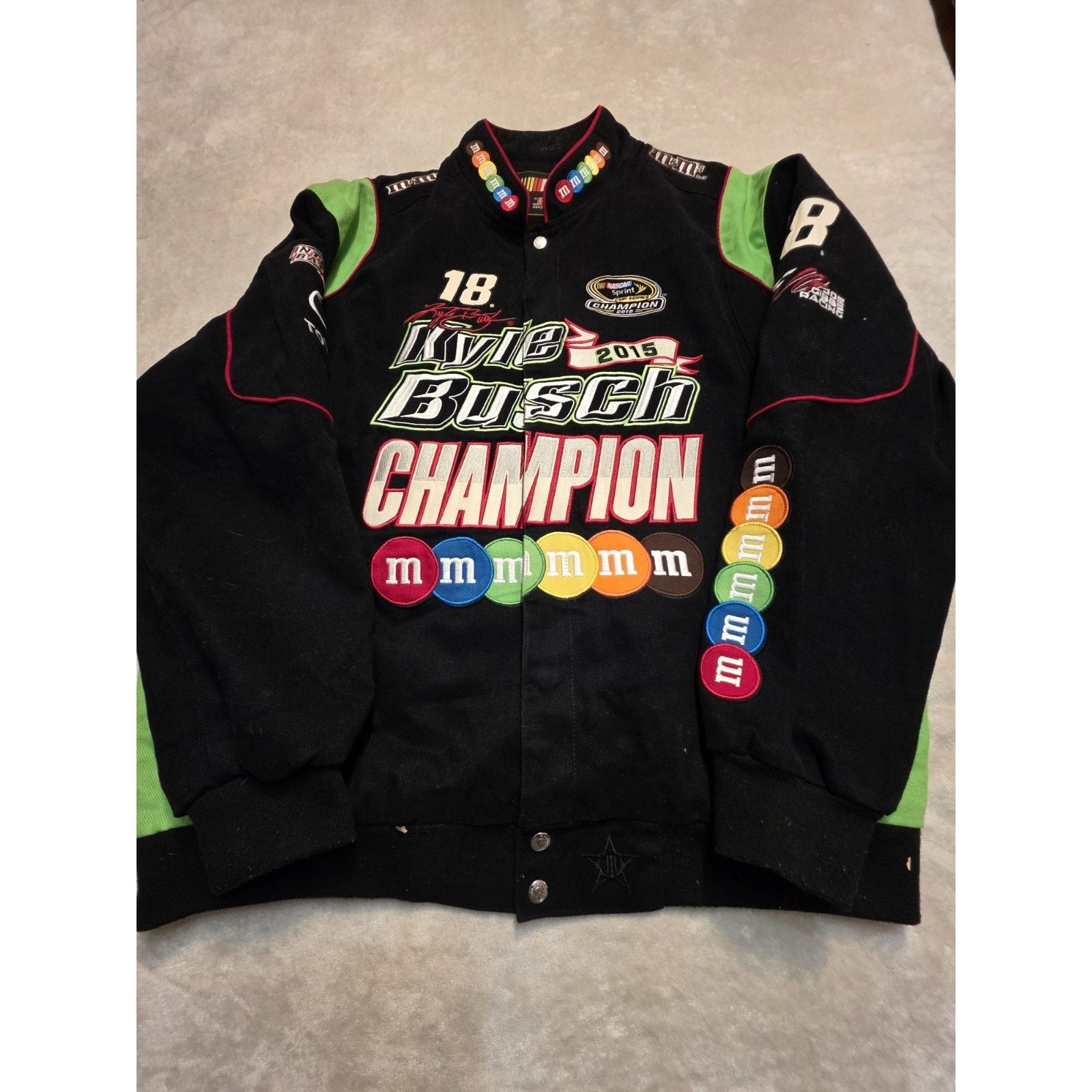 Champion Vintage Nascar Racing 2015 Kyle Busch Champion M&M's Candy Size US XL / EU 56 / 4 - 1 Thumbnail