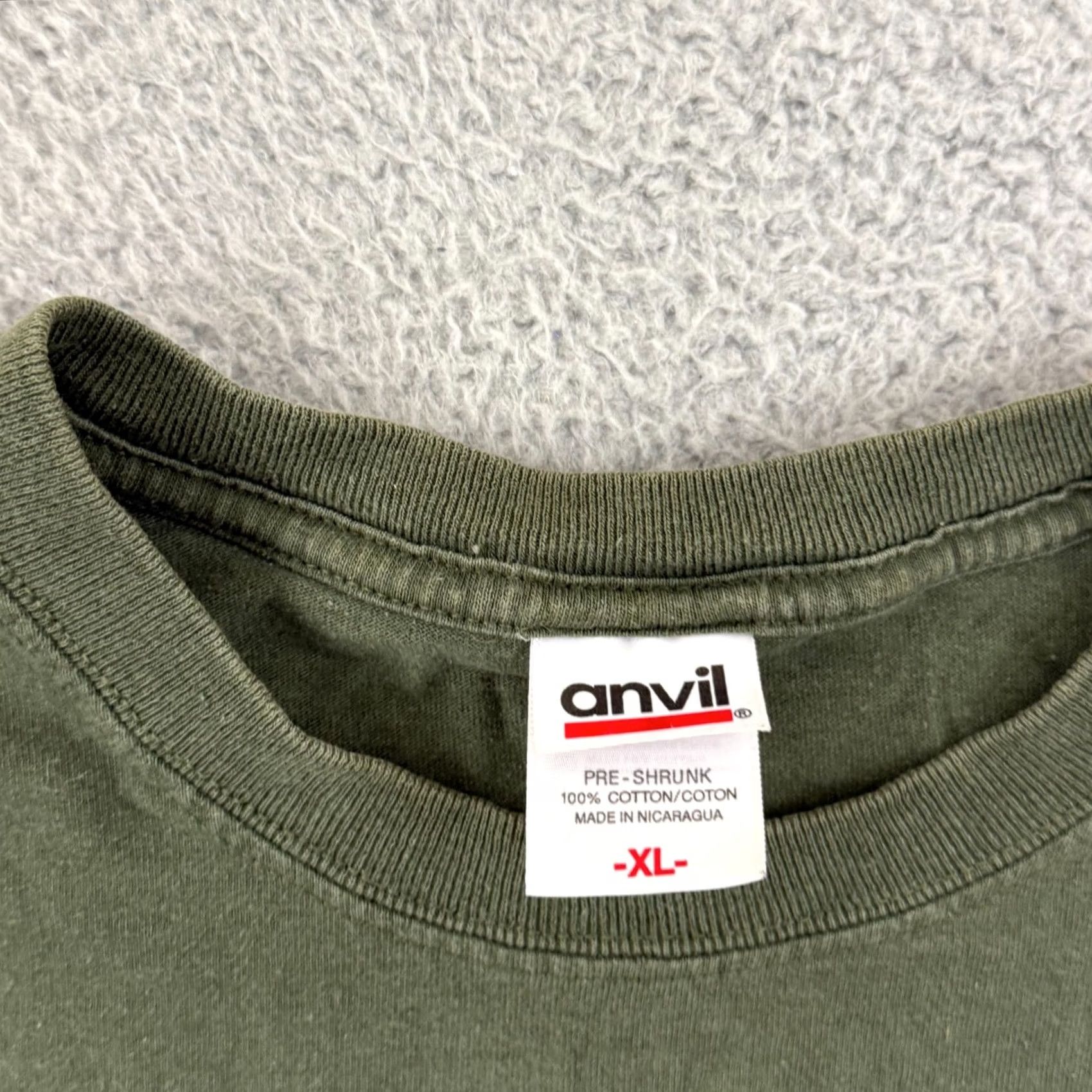 Anvil VINTAGE Anvil Shirt Mens XL Green Short Sleeve 90s Graphic Dog Adventure Time Animals 90s Mens XL Green Short Sleeve Shirt Size US XL / EU 56 / 4 - 7 Thumbnail