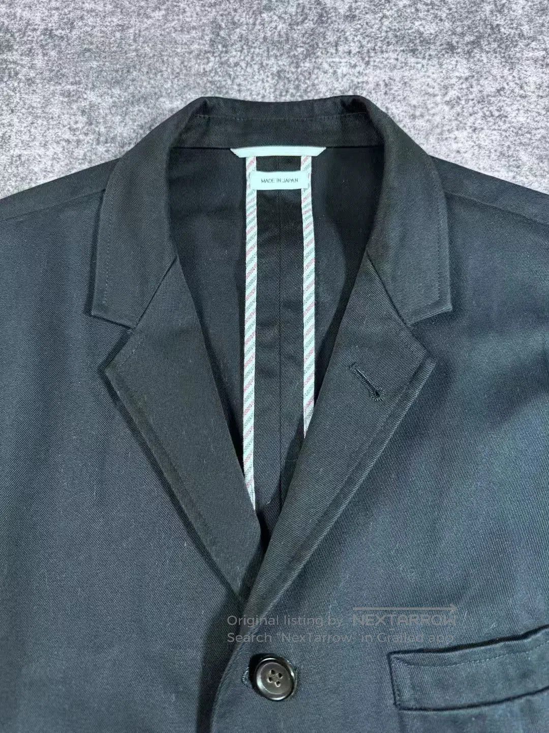 Thom Browne thom browne navy suit with sleeve tag. Size US M / EU 48-50 / 2 - 5 Thumbnail
