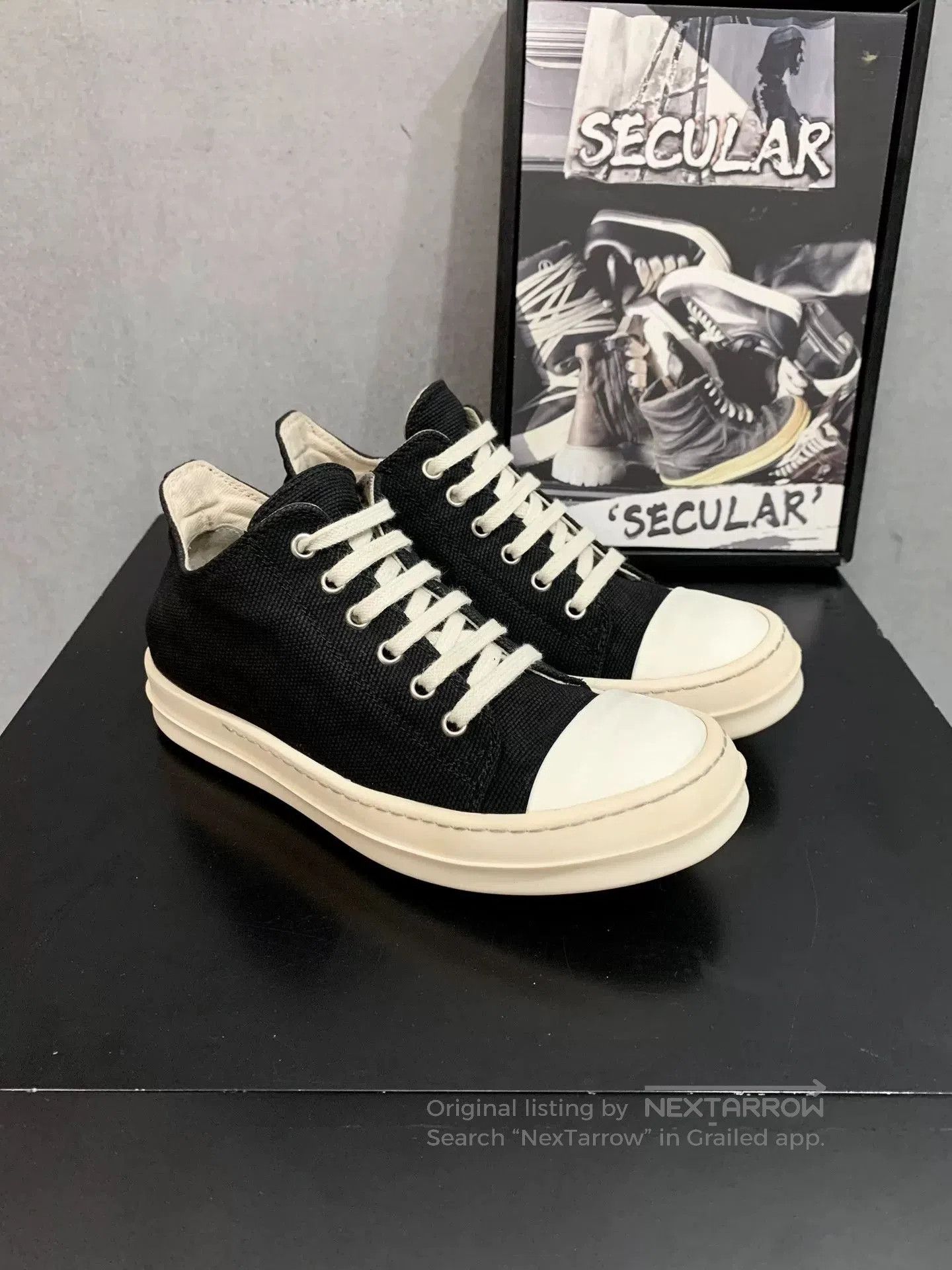 Rick Owens Drkshdw Rick Owens DRKSHDW Canvas Low. Size US 5 / IT 35 - 4 Thumbnail