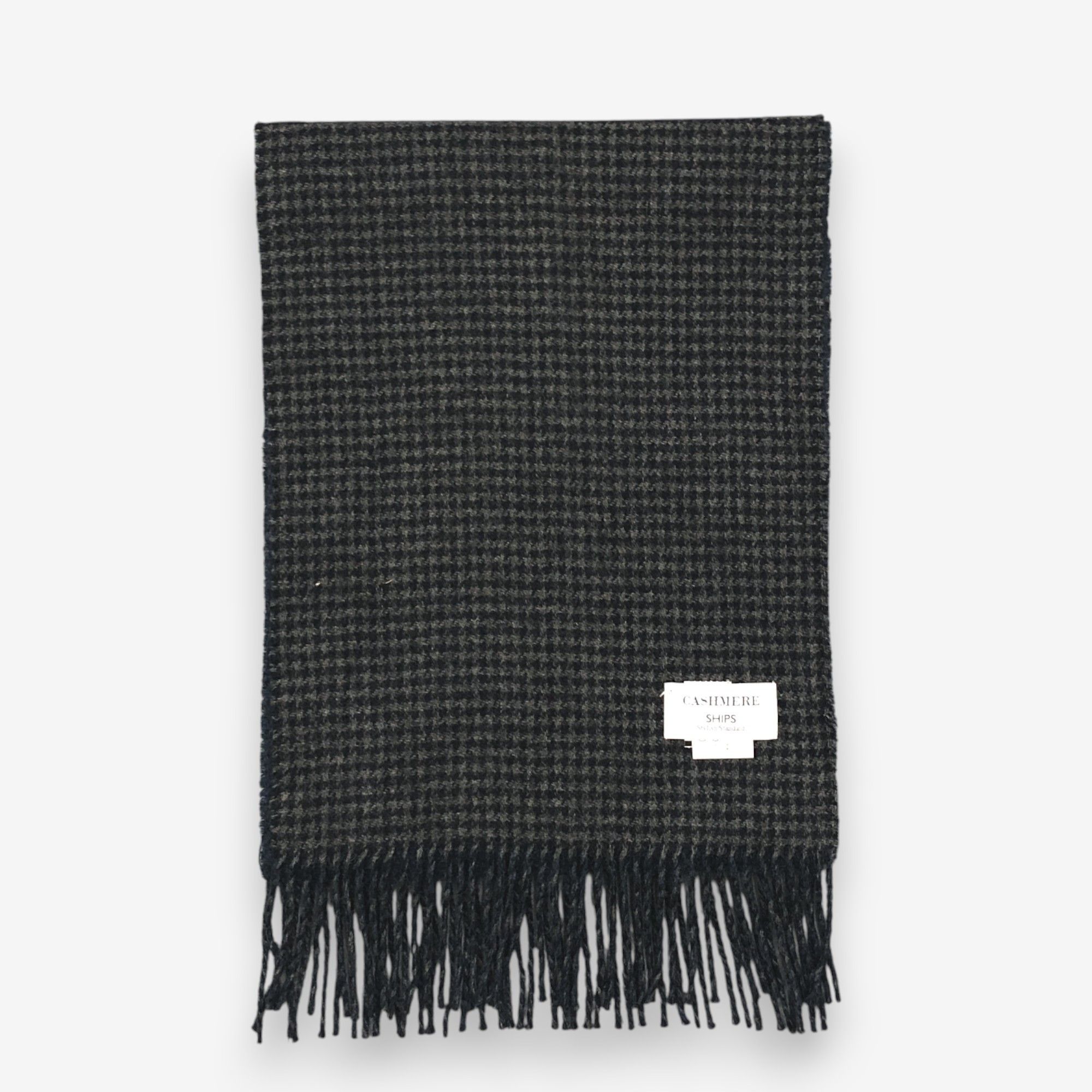 SHIPS Vintage Ships Scarf Muffler Wool Houndstooth Scarves Size ONE SIZE - 2 Thumbnail