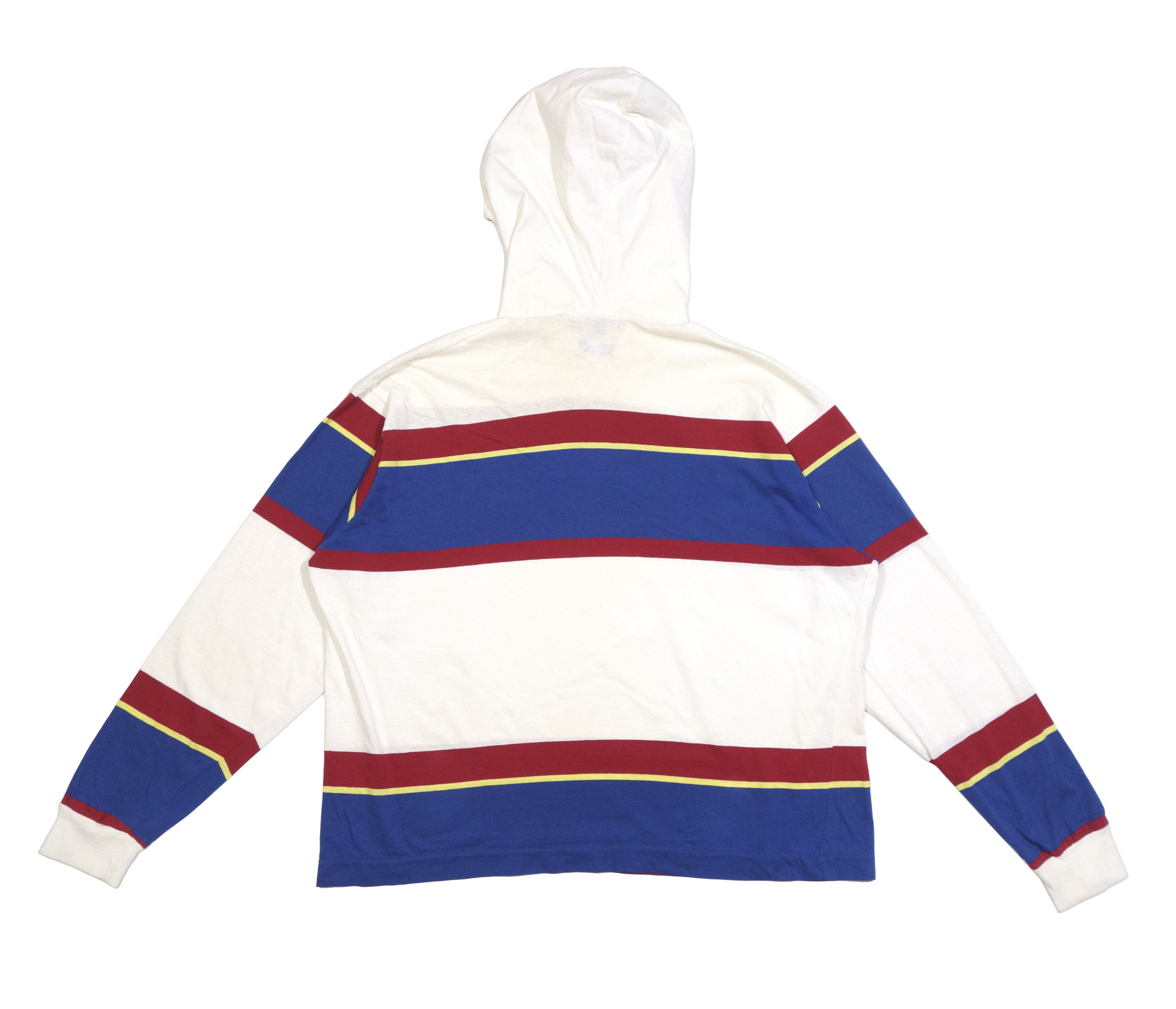 Polo Ralph Lauren 90S Striped Longsleeve Light Hoodie Made in USA Size US M / EU 48-50 / 2 - 2 Thumbnail