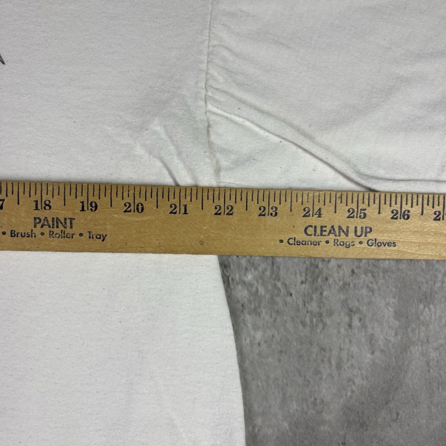 Vintage VINTAGE Women’s Knitting Art T Shirt 90s Single Stitch XL White Cotton Graphic Print Crew Neck Short Sleeve Size XL / US 12-14 / IT 48-50 - 3 Thumbnail