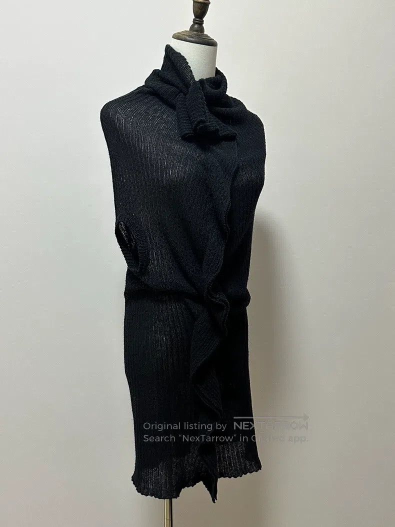 Yohji Yamamoto Yohji Yamamoto size 3 Black irregular deformation long dres Size L / US 10 / IT 46 - 3 Thumbnail