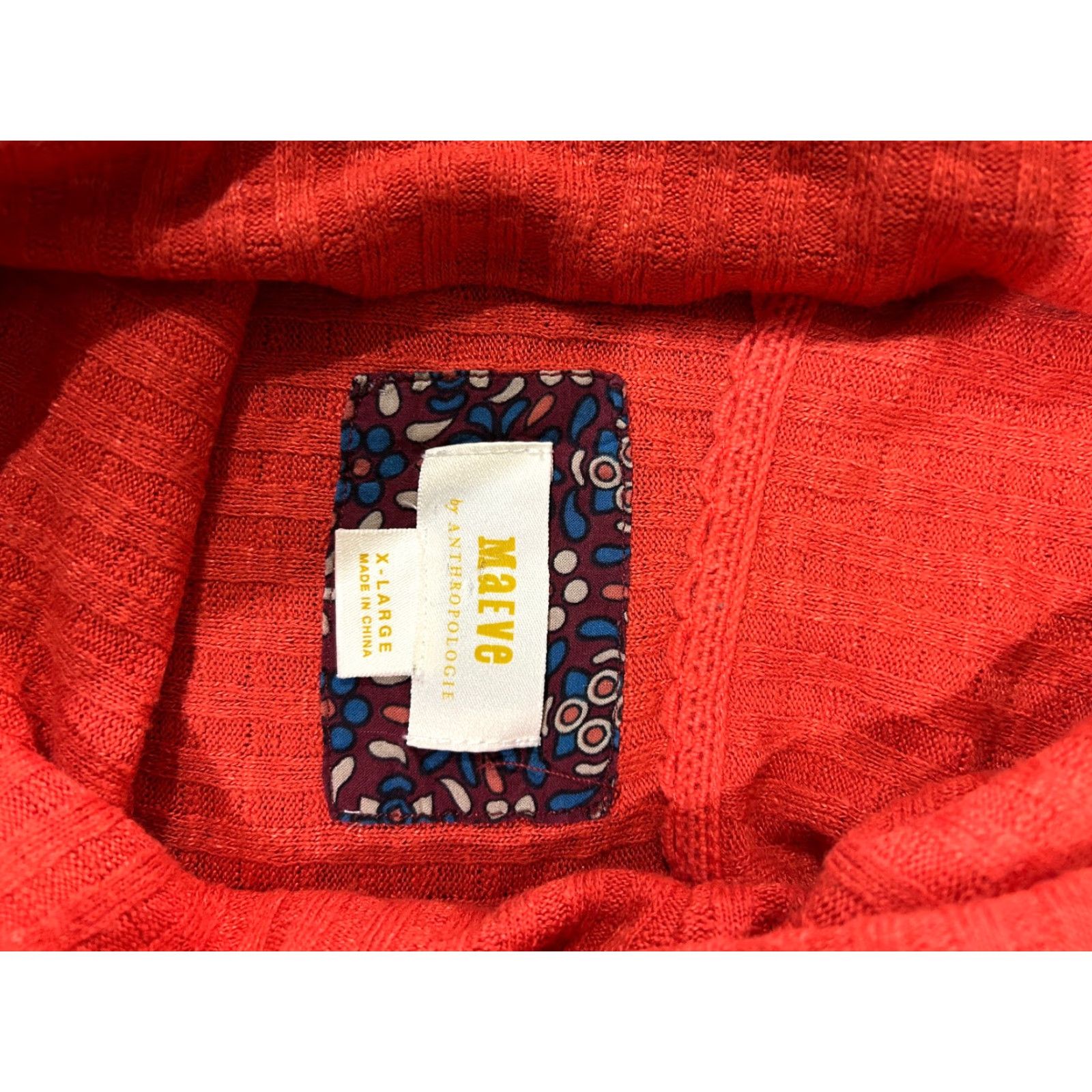 Vintage Maeve Sweater Womens XL Red Long Sleeve Rib Knit Crew Neck Pullover Size XL / US 12-14 / IT 48-50 - 5 Thumbnail