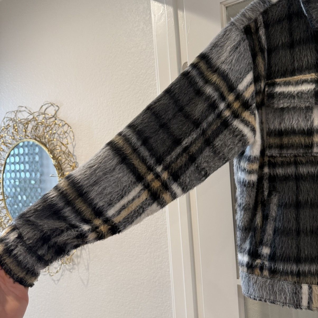 Forever 21 Forever 21 Men's Jacket Plaid Brushed Mohair Size Small Size US S / EU 44-46 / 1 - 4 Thumbnail
