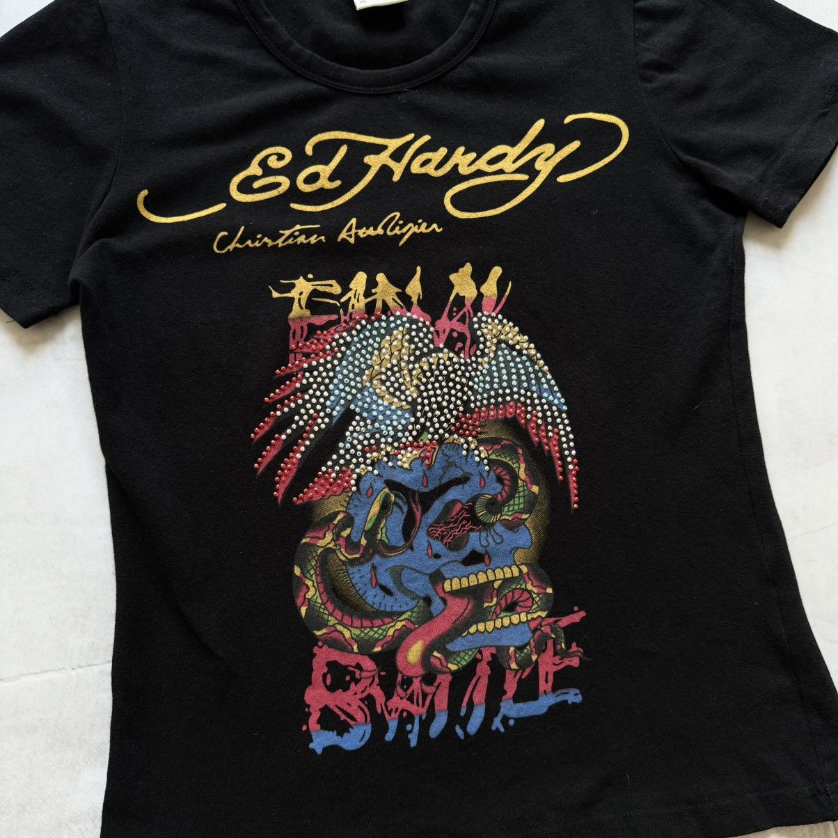 Hysteric Glamour Y2K Ed Hardy Hysteric Glamour Style T Shirt Cop Copine Vibe Size L / US 10 / IT 46 - 3 Thumbnail