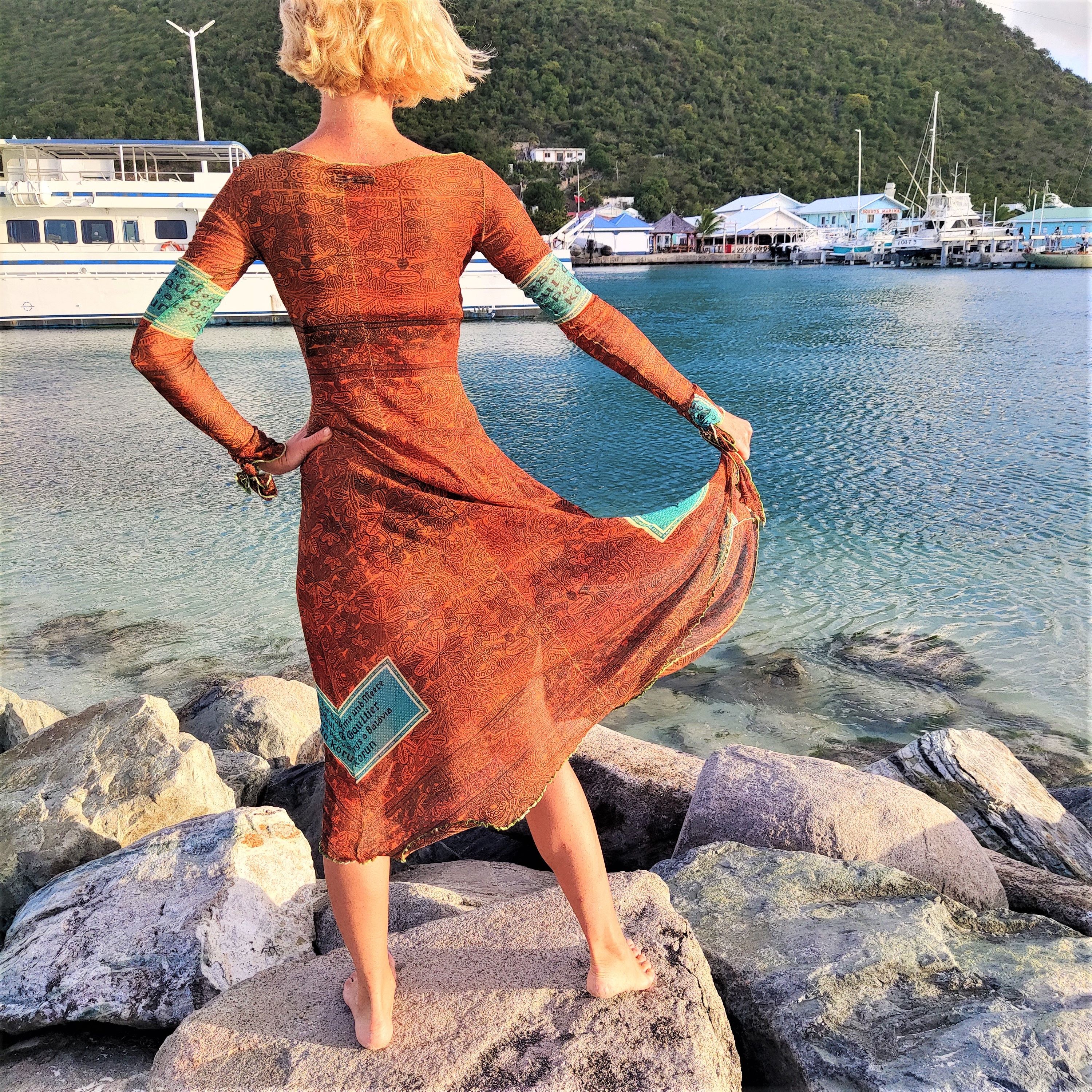 Jean Paul Gaultier Jean Paul Gaultier Tatouages Mesh Tattoo Runway Dress Size M / US 6-8 / IT 42-44 - 6 Thumbnail