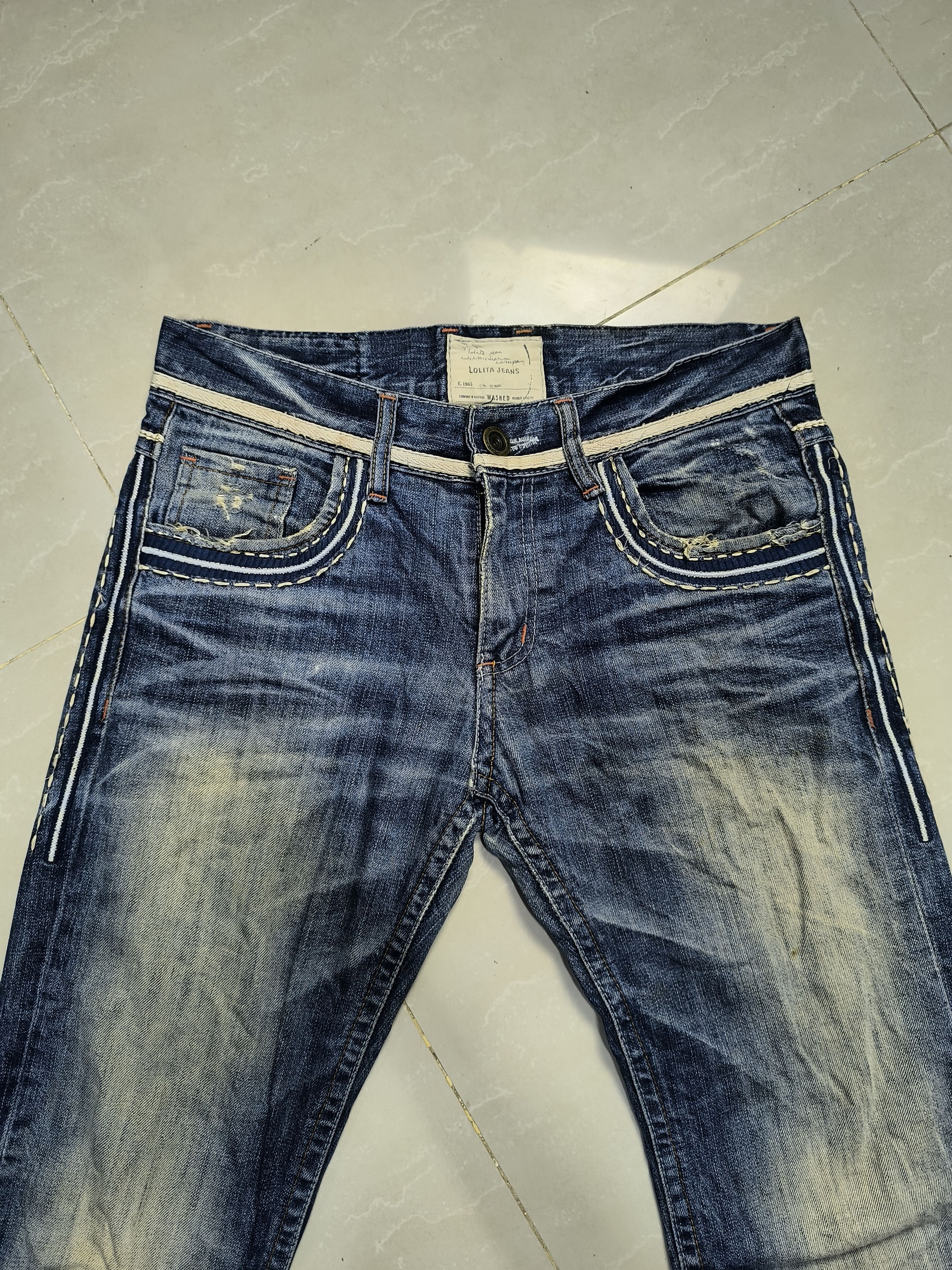 If Six Was Nine × Japanese Brand Lolita Japan Max Claw Mark Distressed Jeans Size US 34 / EU 50 - 5 Thumbnail
