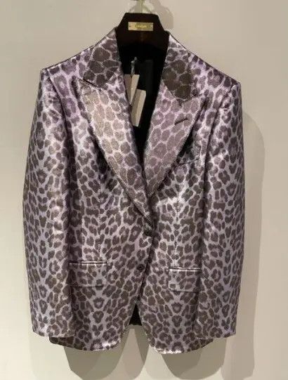 image of Tom Ford O1Loc1C0424 Jlzp01 Evening Jacket In Leopard, Men's (Size Medium)