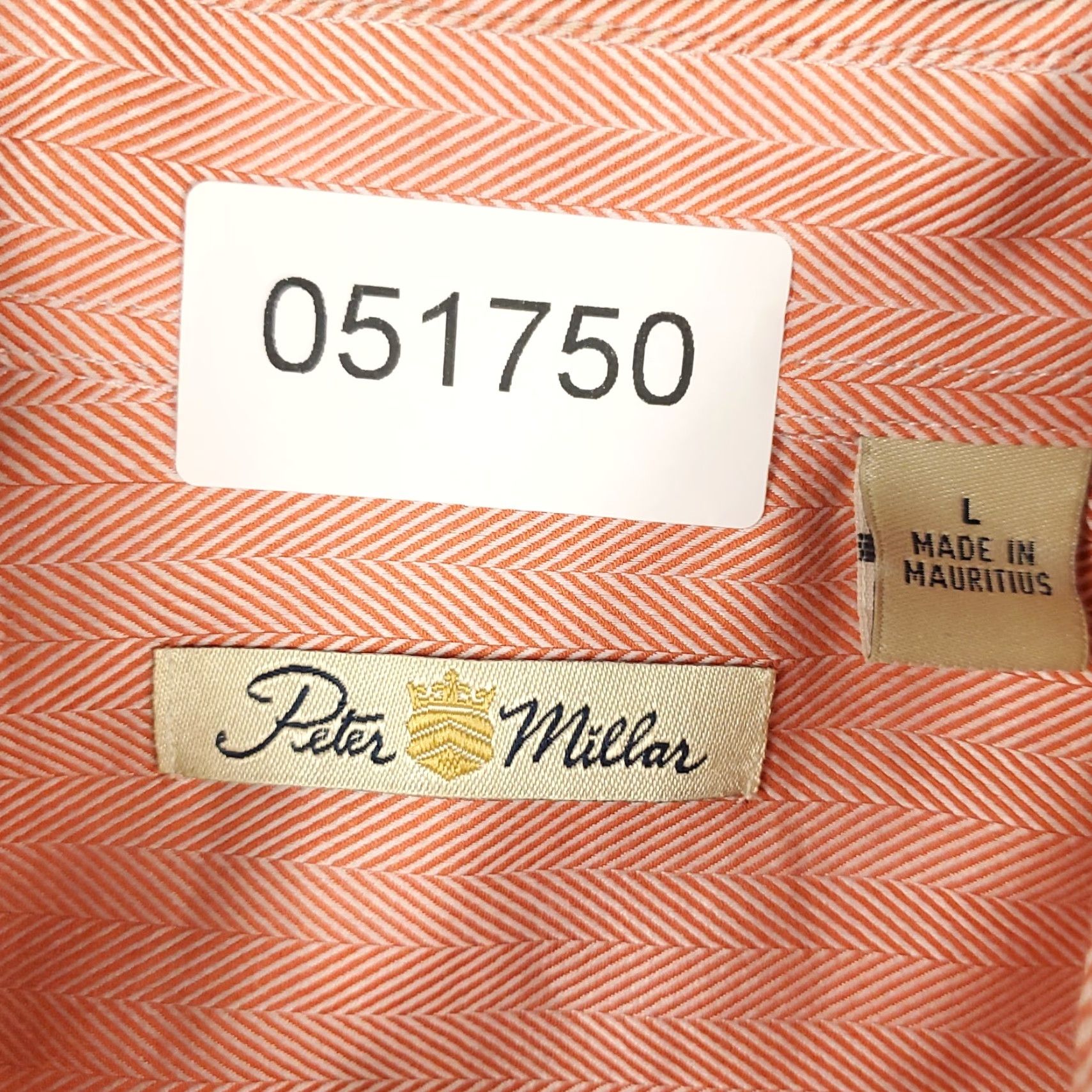 Peter Millar Peter Millar Shirt Mens Size L Peach Coral Button-Up Long Sleeve Casual Business Formal Size US L / EU 52-54 / 3 - 6 Thumbnail