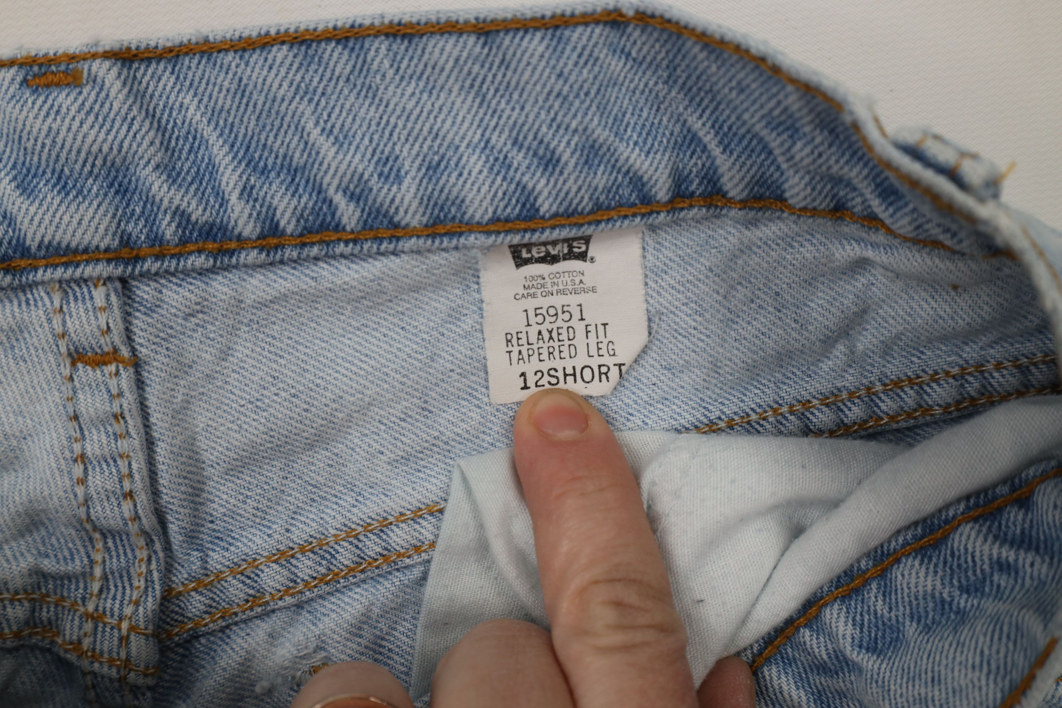 Levi's × Vintage Vintage 90s Levis 15951 Orange Tab Fit Tapered Leg Jeans USA Size 34" / US 12 / IT 48 - 9 Thumbnail