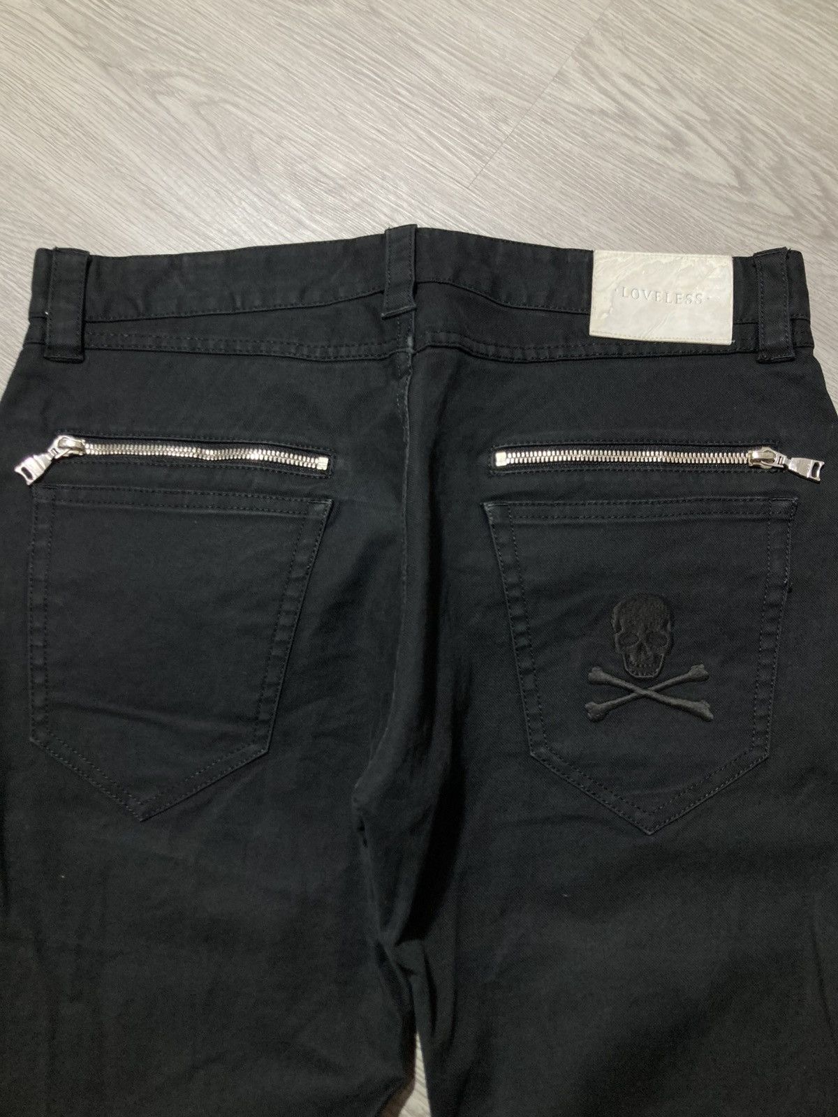 20471120 2000s Loveless Skull Patch Logo Punk Gothic Vkei Style Pants Size US 32 / EU 48 - 6 Thumbnail