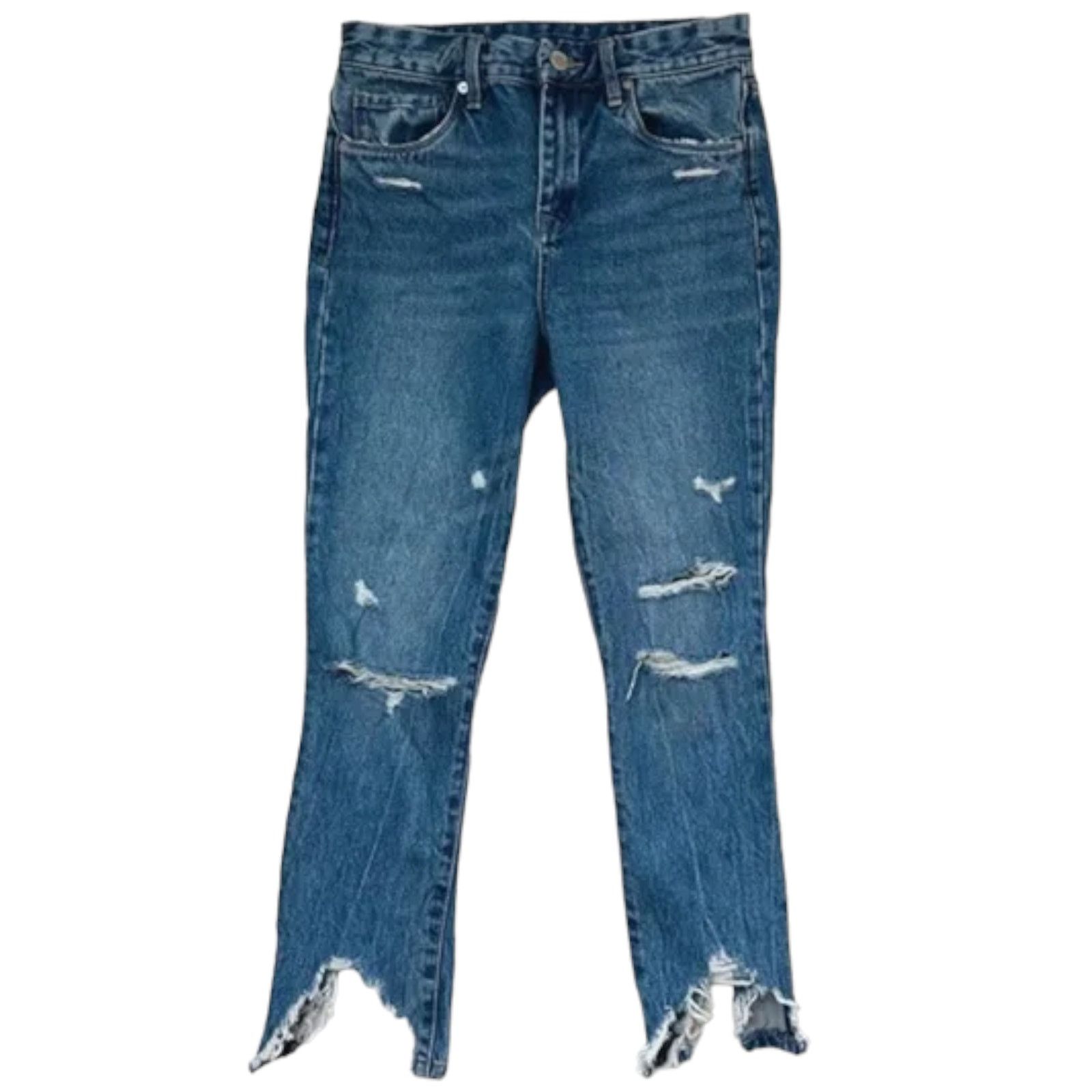 BLANKNYC NWT - Blank NYC Madison Crop Shark Bite Hem Ankle Jeans Size 27" / US 4 / IT 40 - 3 Thumbnail