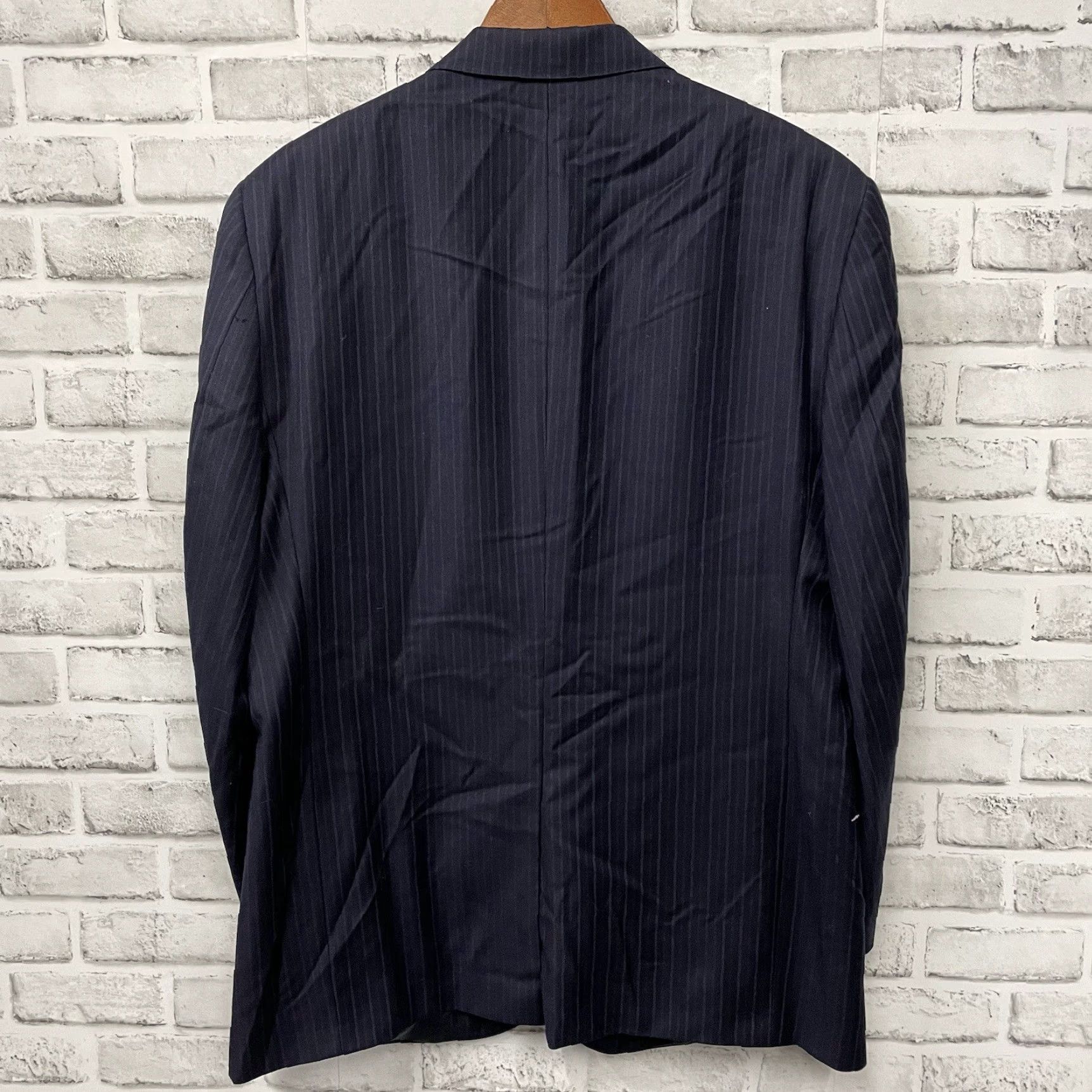 Loro Piana DANIEL CREMIEUX Navy Blue Loro Piana Wool Pinstripe Sport Coat 44R Mens Size US S / EU 44-46 / 1 - 6 Thumbnail