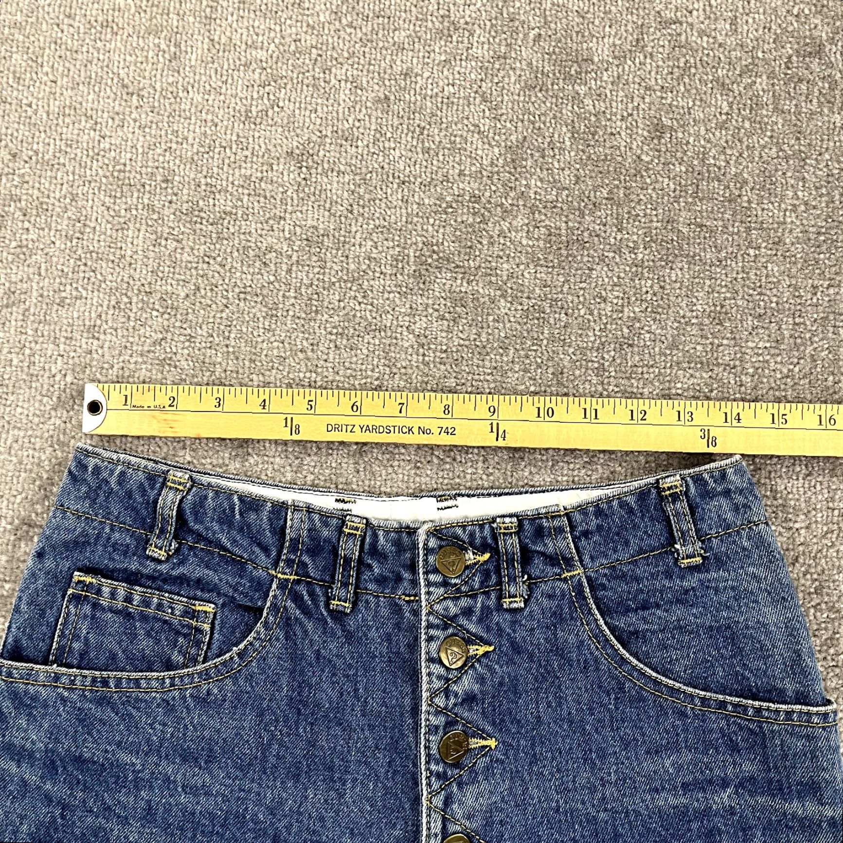 Guess VINTAGE GUESS GEORGES MARCIANO Jeans Womens 28 x 28 Blue Denim Button Fly 90s Size 28" / US 6 / IT 42 - 3 Thumbnail