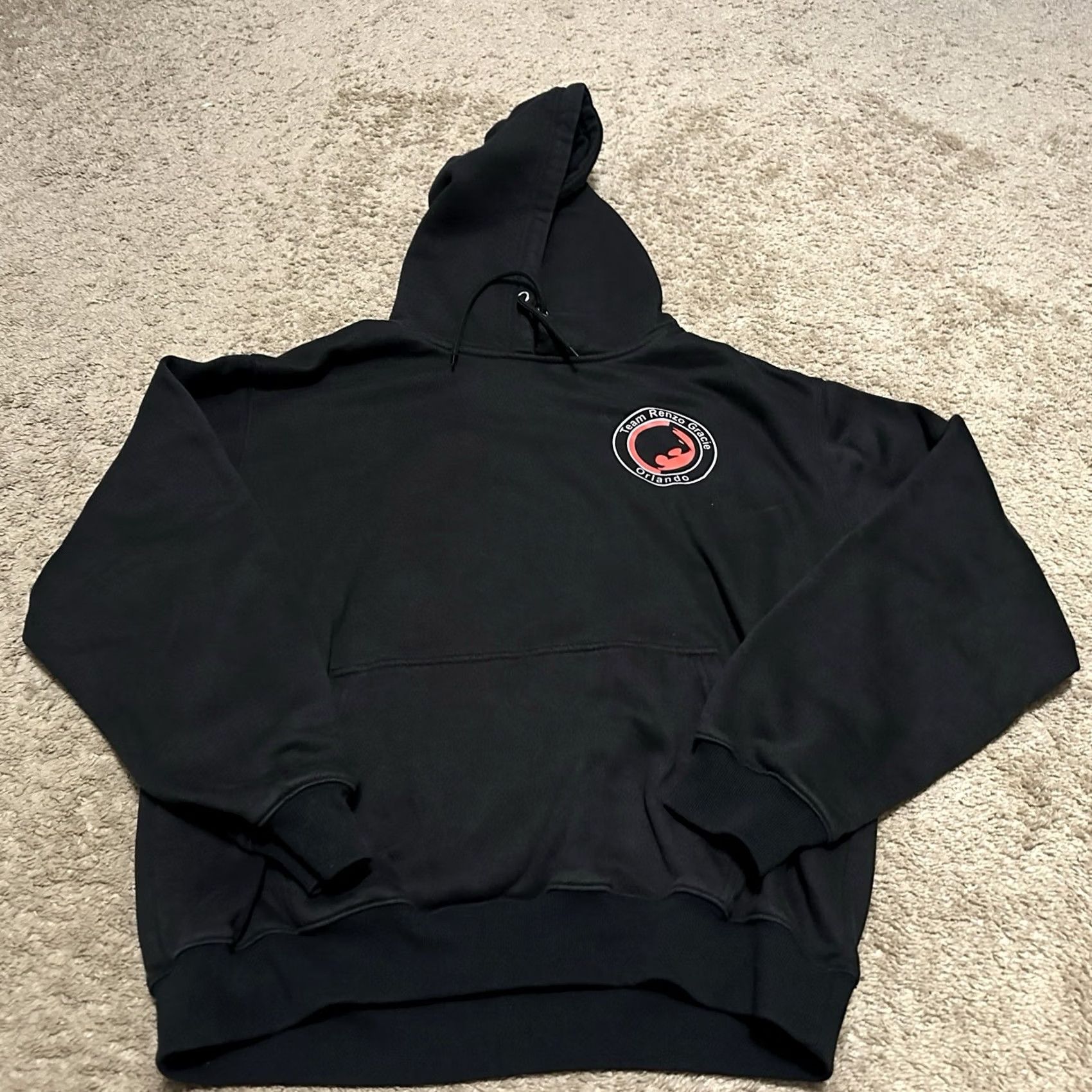 Vintage Renzo Gracie Jiu Jitsu Hoodie Mens 2XL Black Pullover MMA Graphic Print Orlando Size US XXL / EU 58 / 5 - 2 Thumbnail