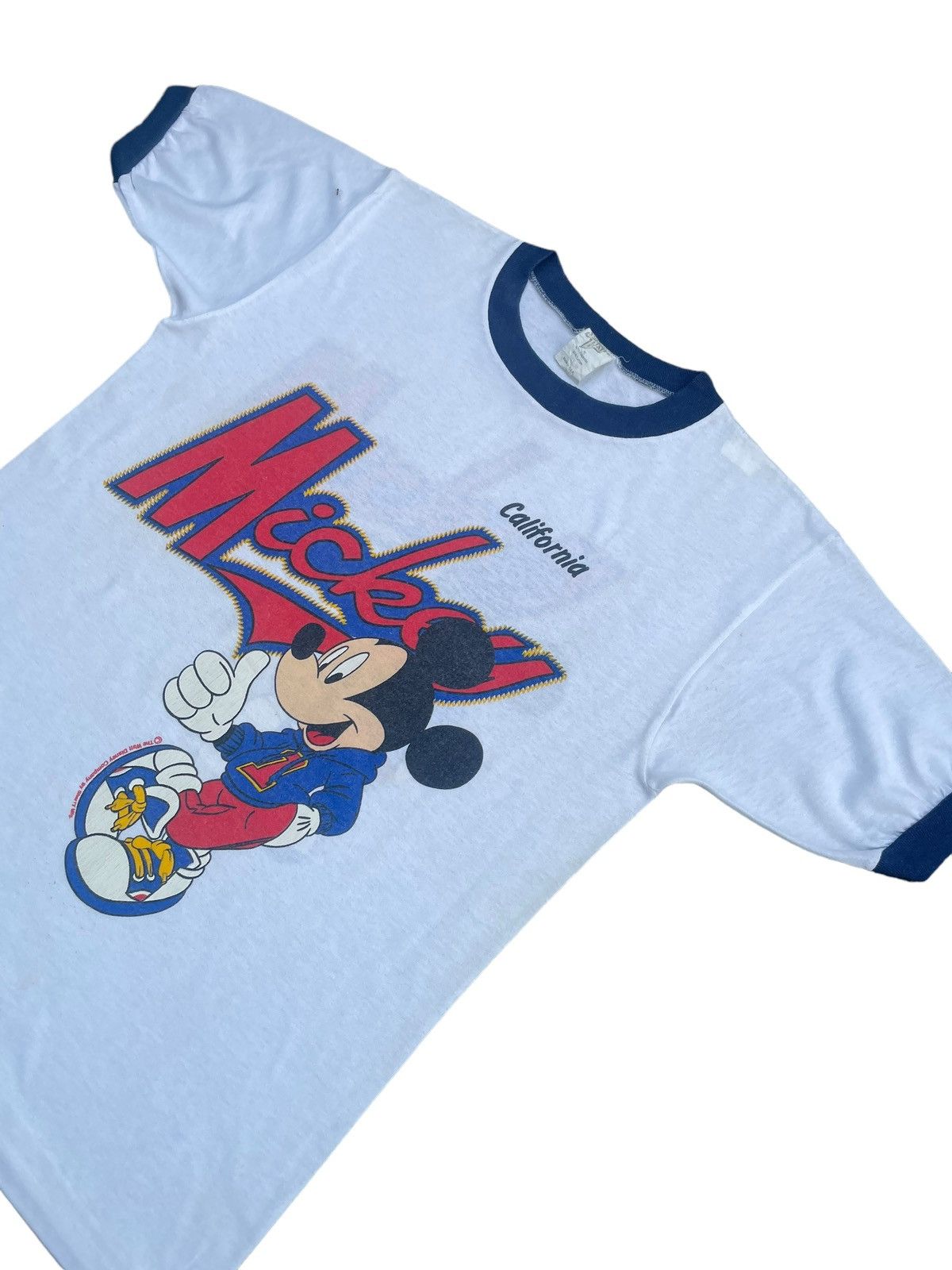 Mickey Mouse × Vintage Vintage Mickey Mouse Ringger Tshirt Size US M / EU 48-50 / 2 - 2 Thumbnail