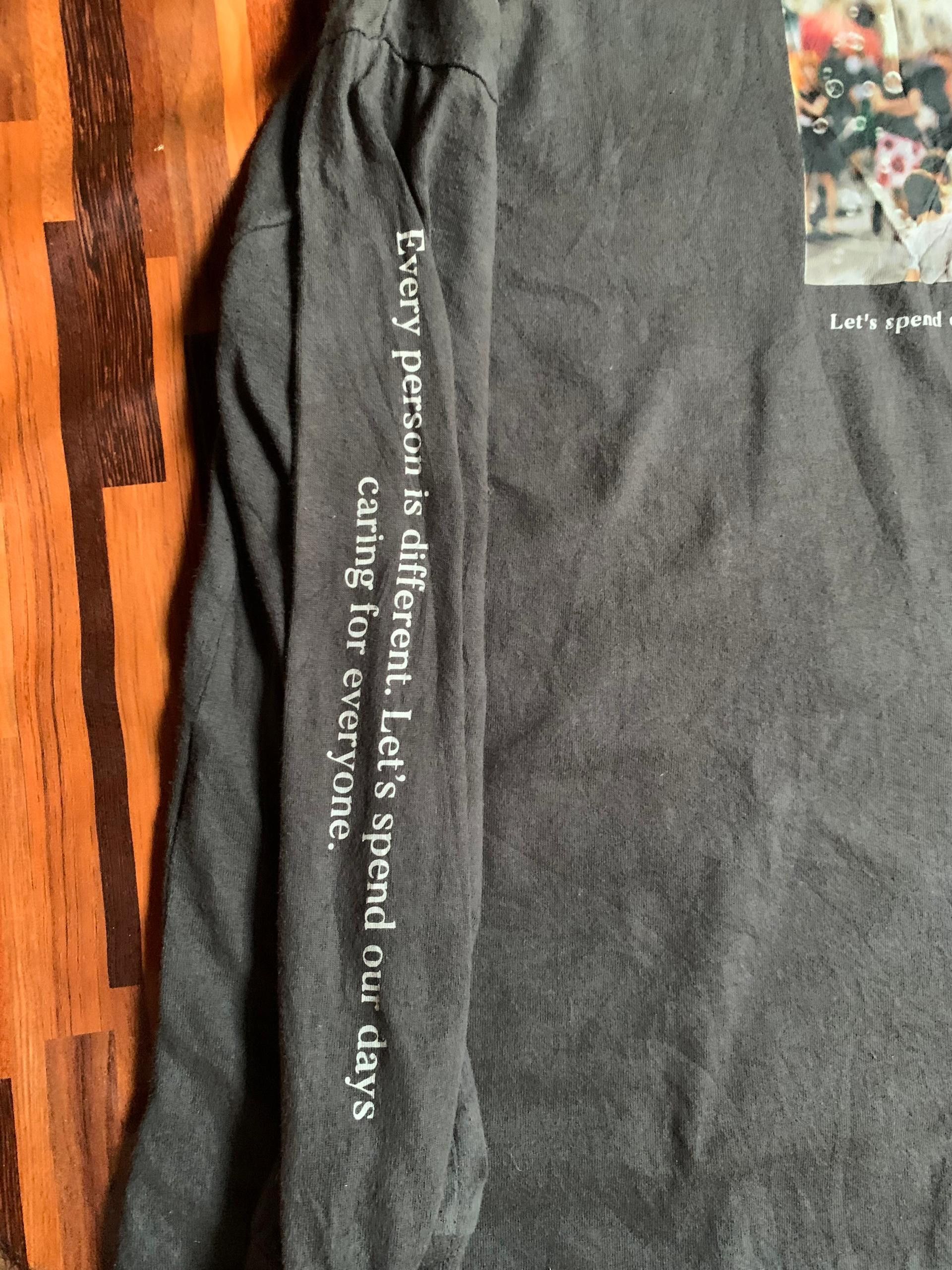 Vintage BEGUM DARK GRAY SWEATSHIRT peace Size US L / EU 52-54 / 3 - 1 Thumbnail