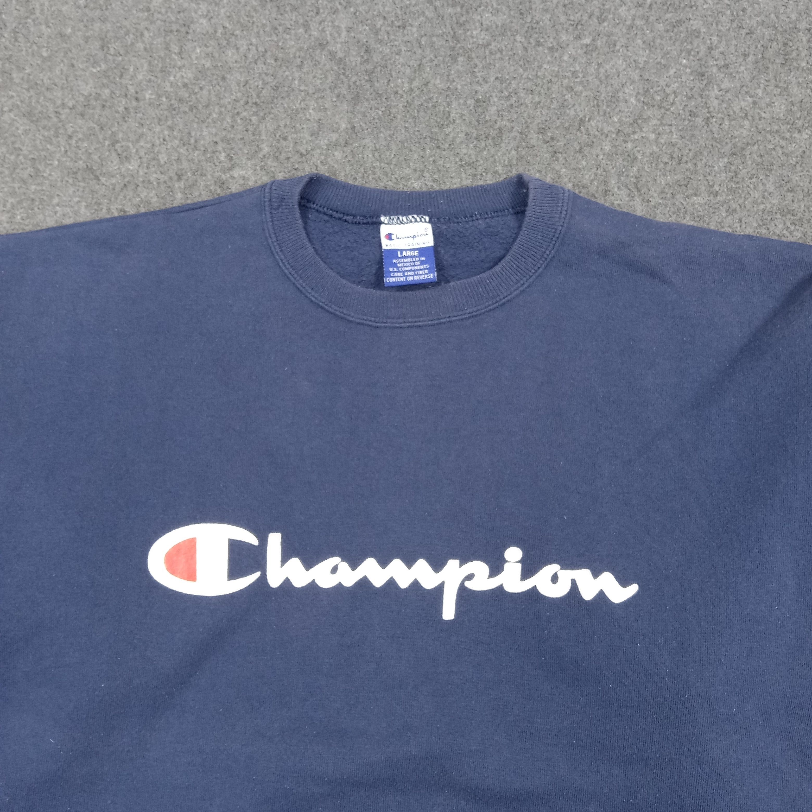 Champion Champion Embroidered Spell Out Crewneck Sweatshirt C293N8 Size US L / EU 52-54 / 3 - 2 Thumbnail