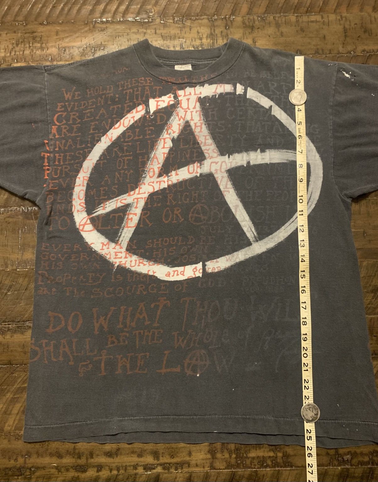 Other Vintage 80s Anarchy Mosquitohead Tee Crowley M/L AOP Size US M / EU 48-50 / 2 - 7 Thumbnail
